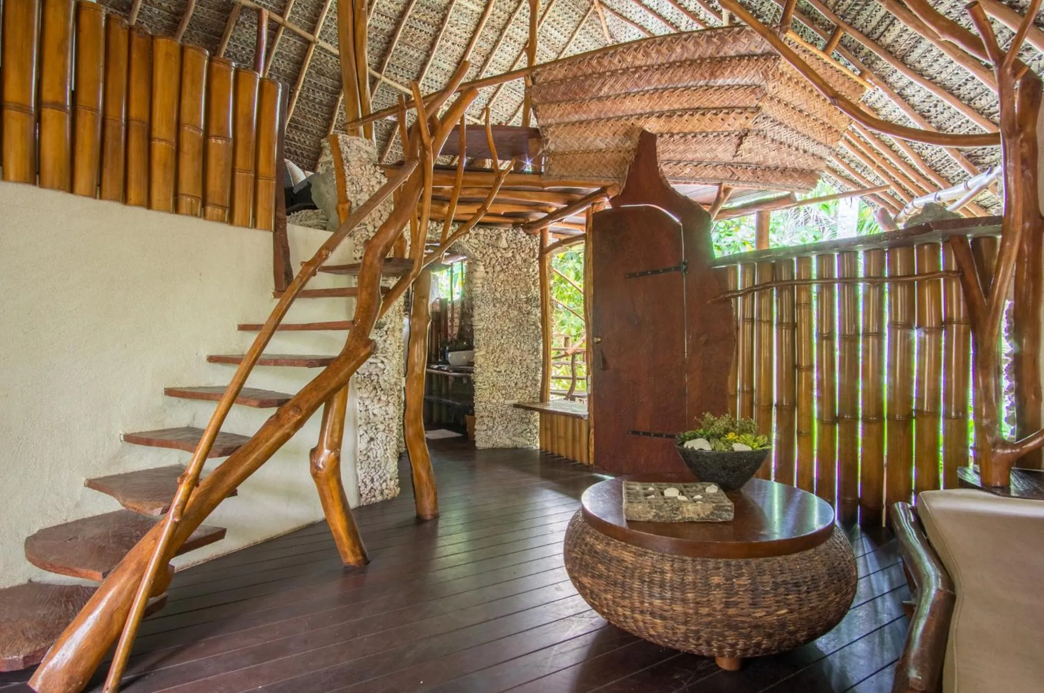 Seating area in Ninamu Resort