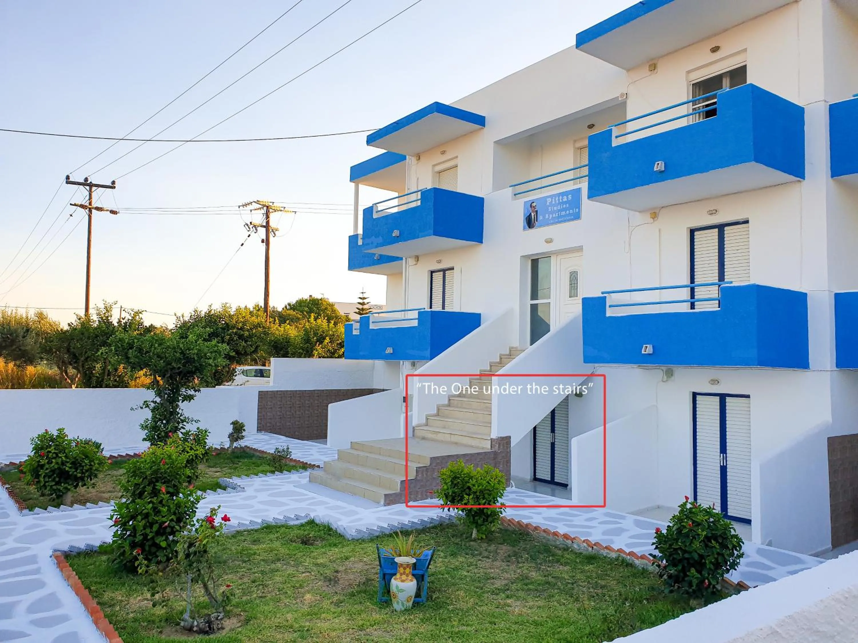 Patio in Pittas Studios