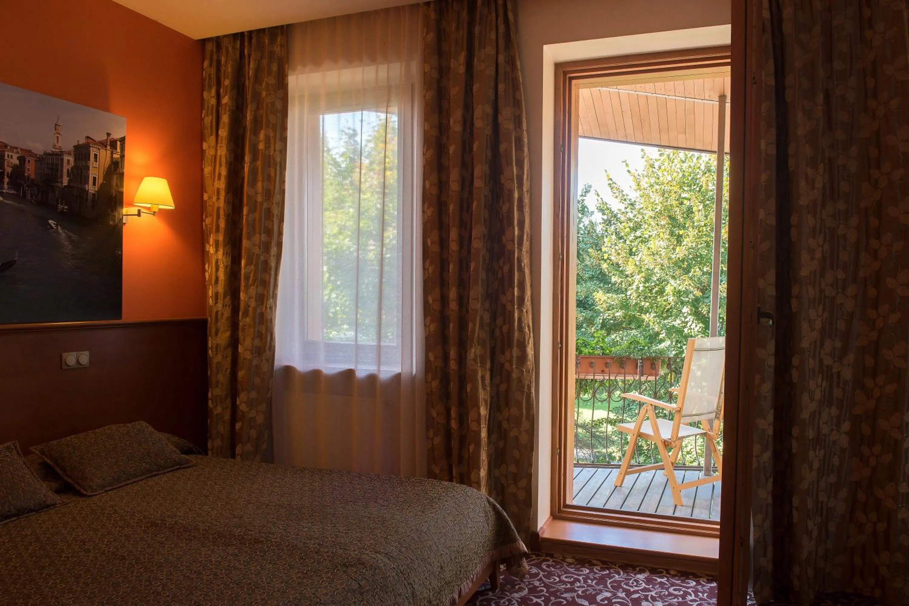 Bed in Pažaislis Park Hotel