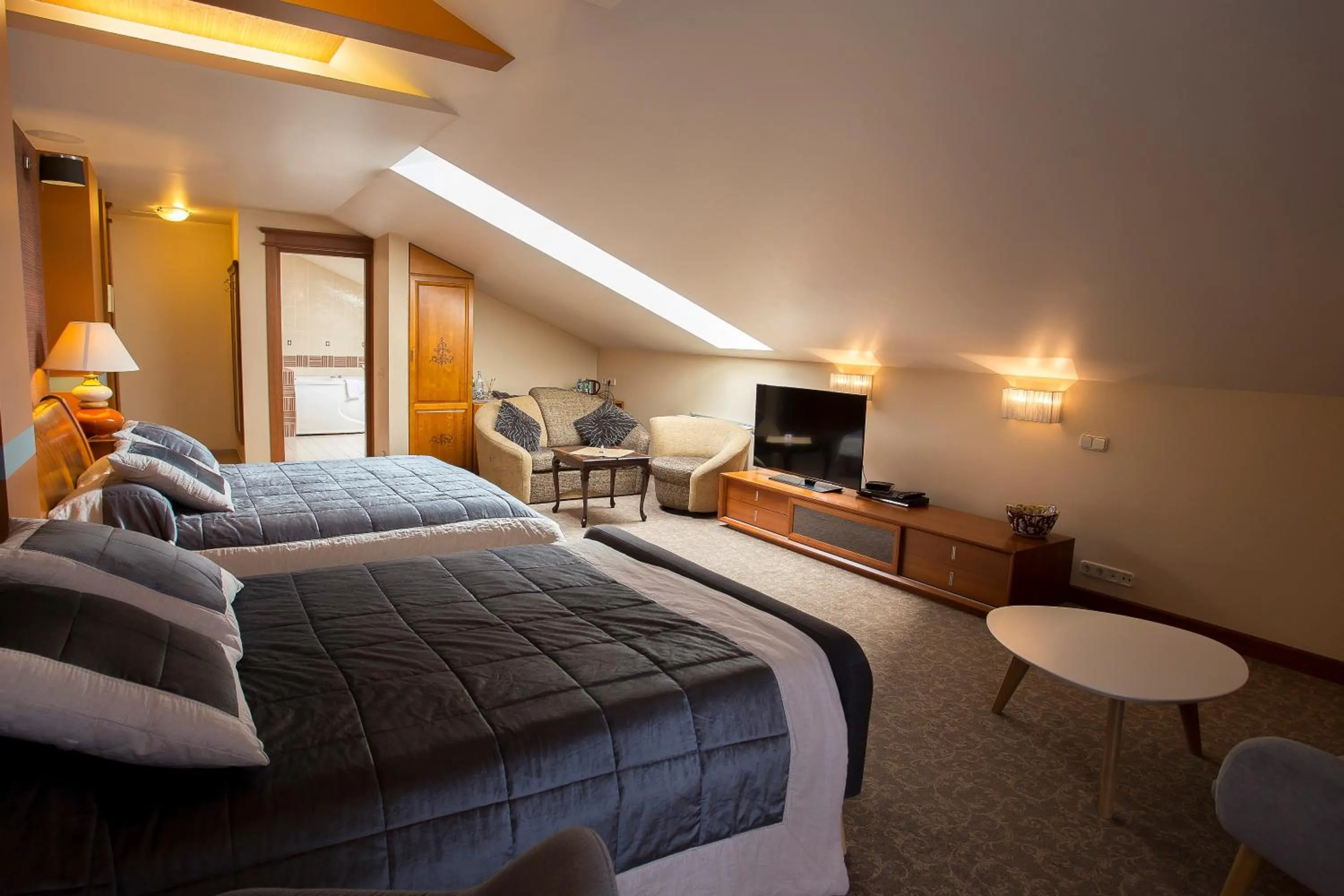 Bed in Pažaislis Park Hotel