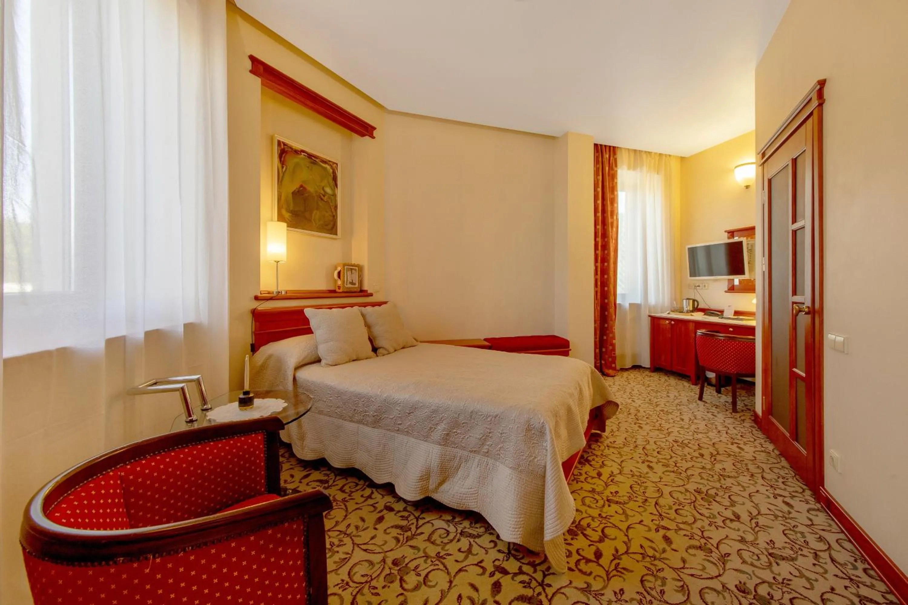 Bed in Pažaislis Park Hotel