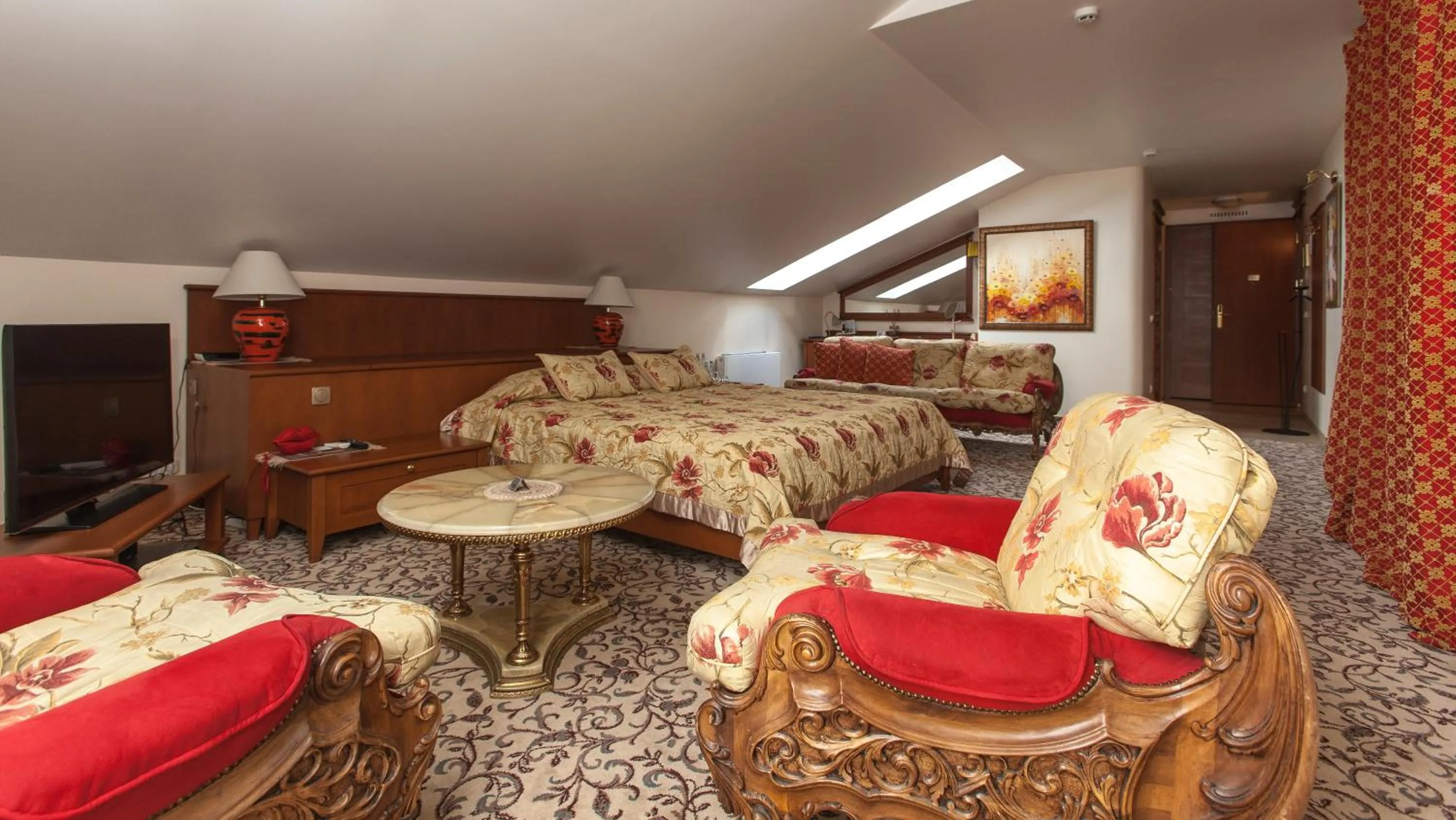 Bed in Pažaislis Park Hotel