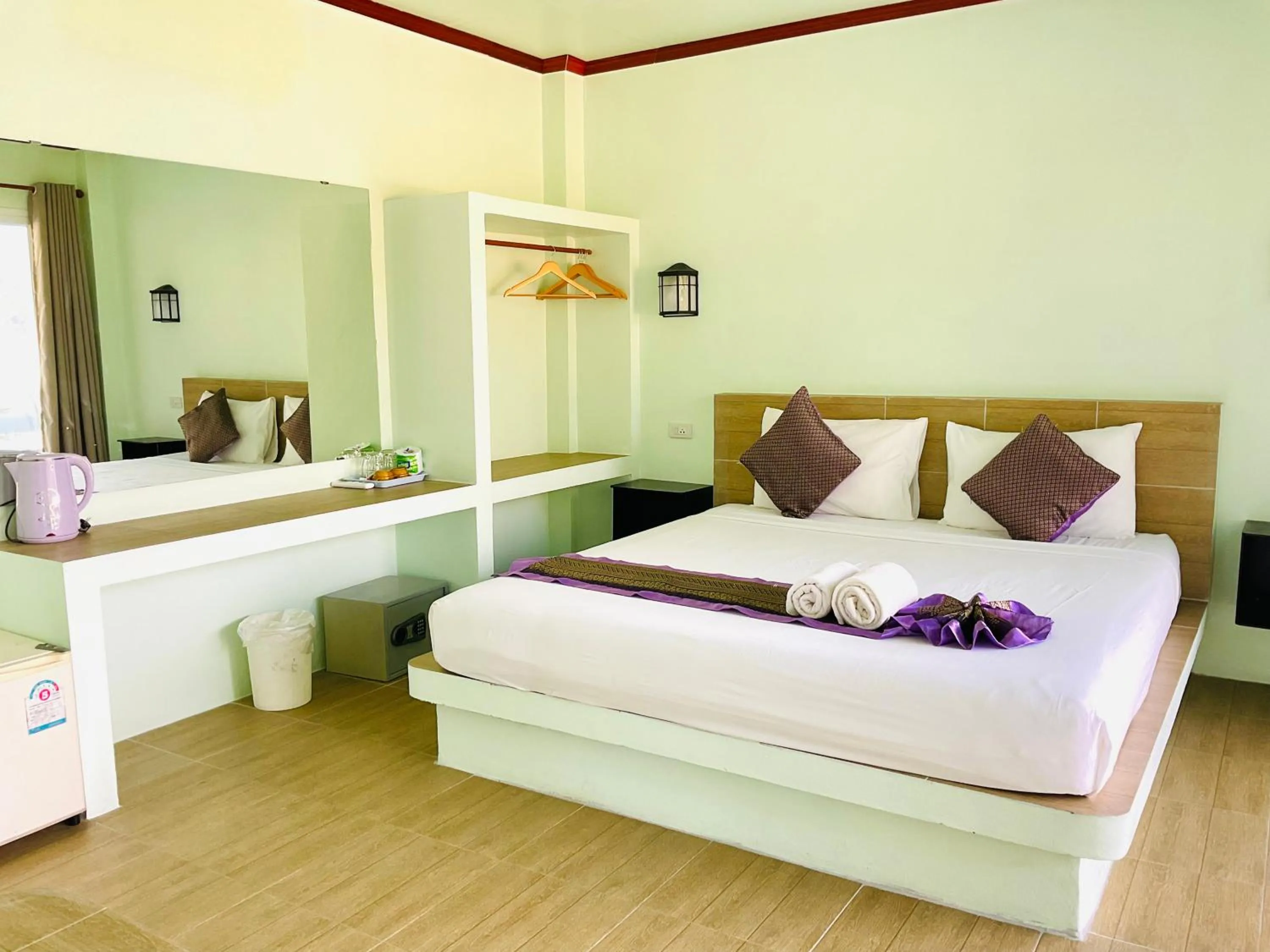 Bed in Ocean View Resort