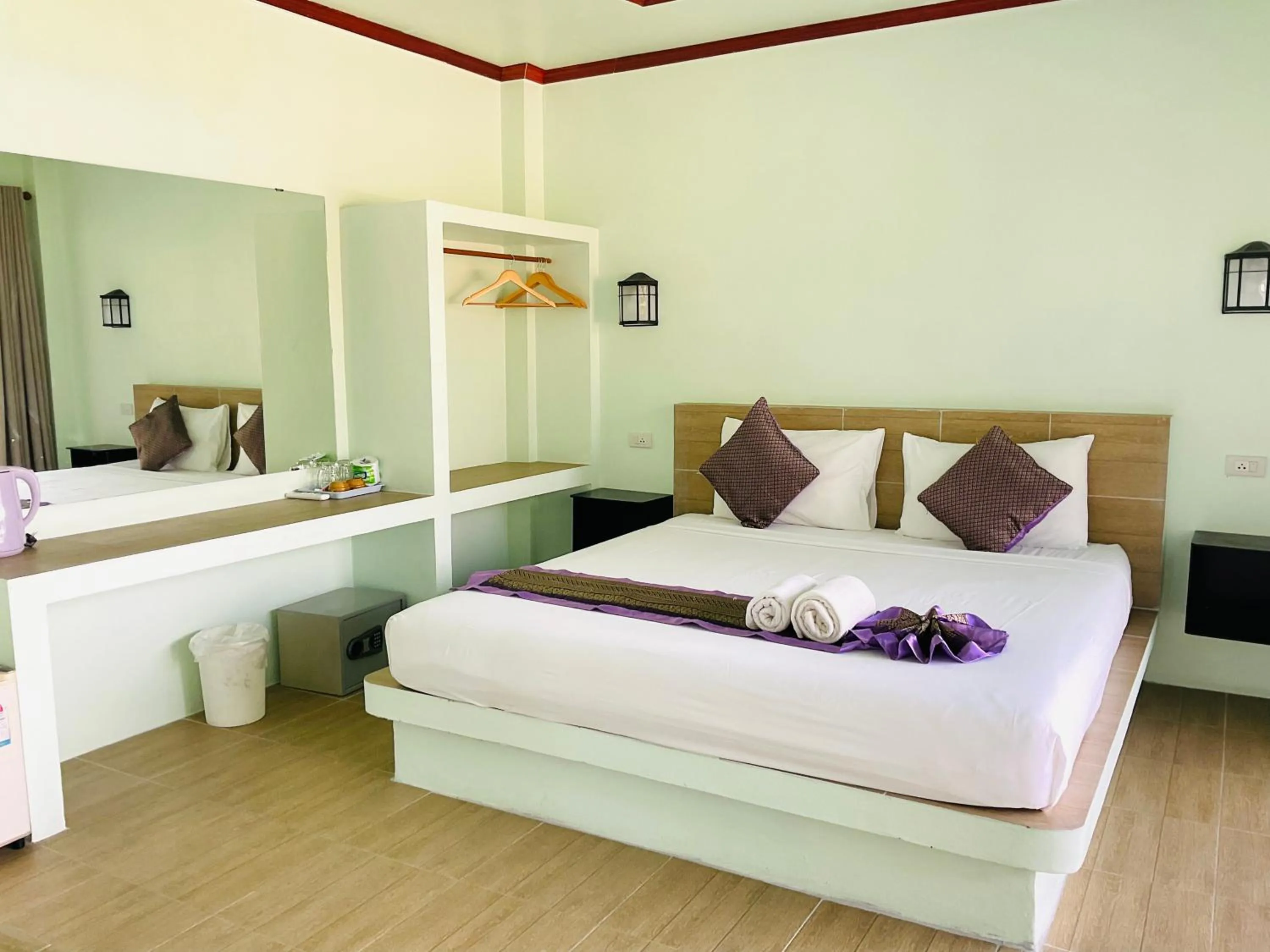 Bed in Ocean View Resort