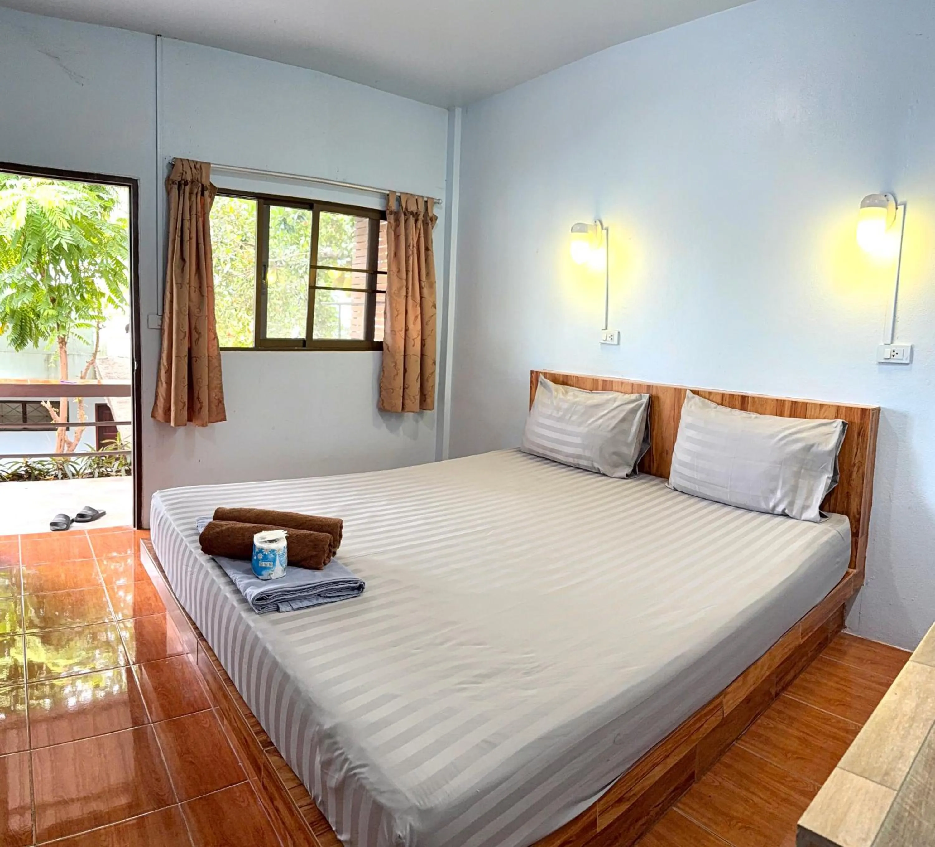 Bed in Ocean View Resort