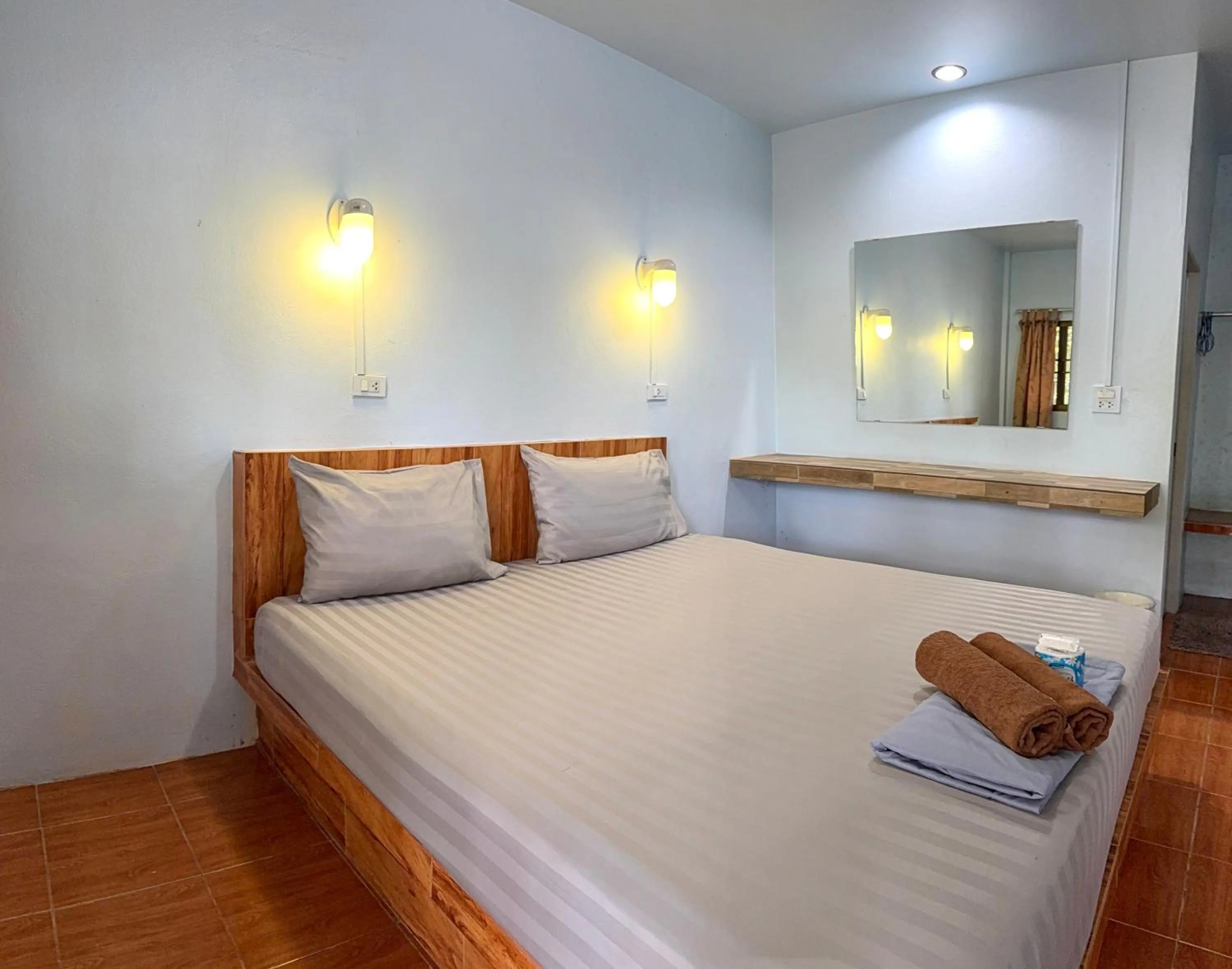 Bed in Ocean View Resort