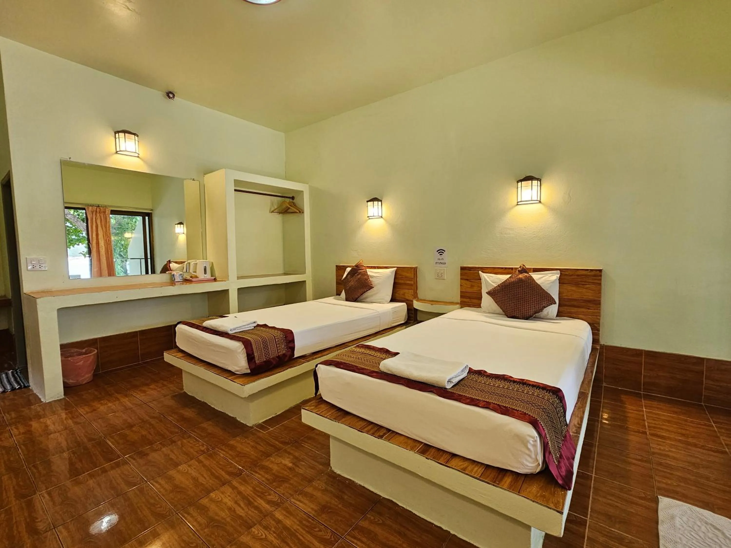 Bed in Ocean View Resort