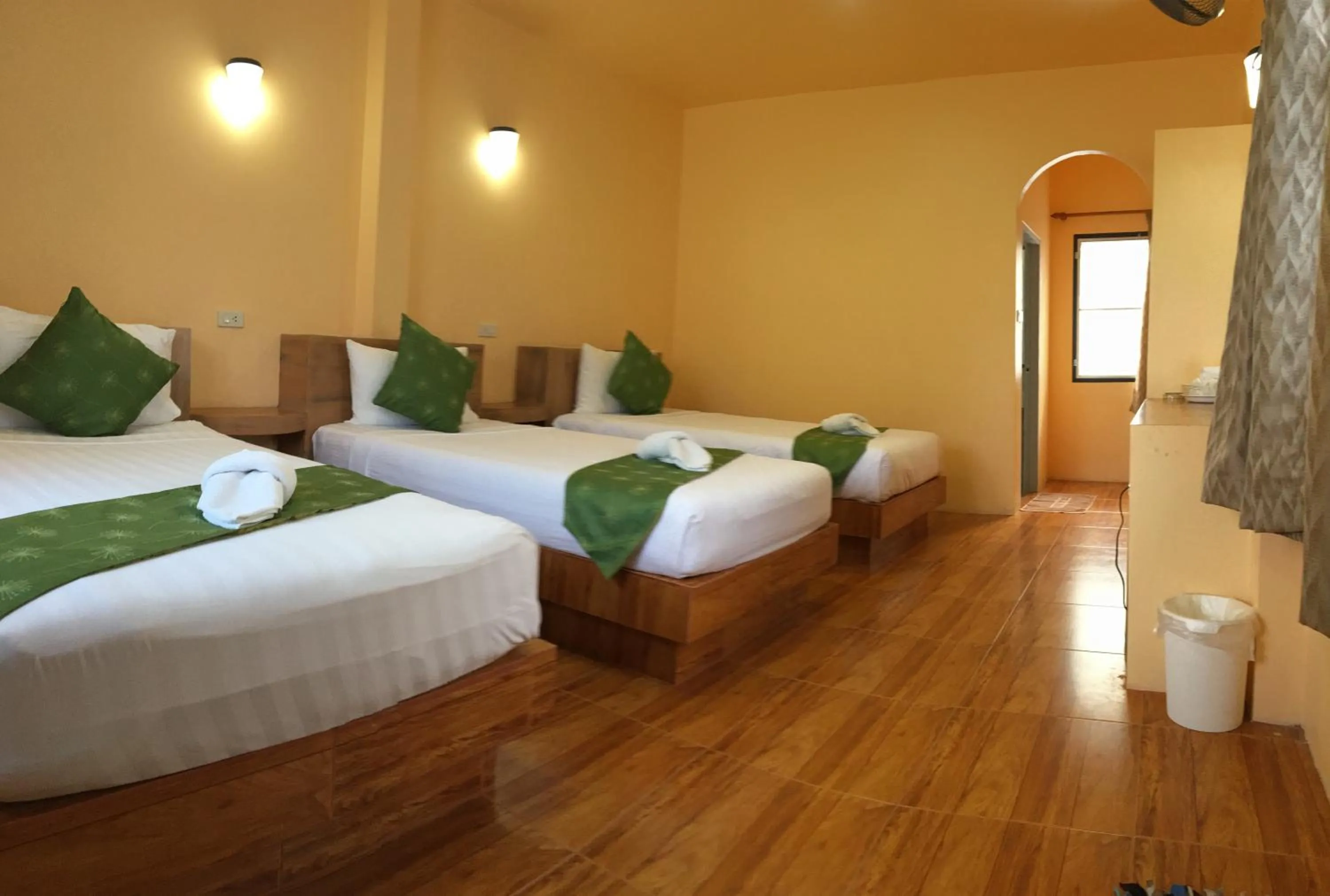 Bed in Ocean View Resort