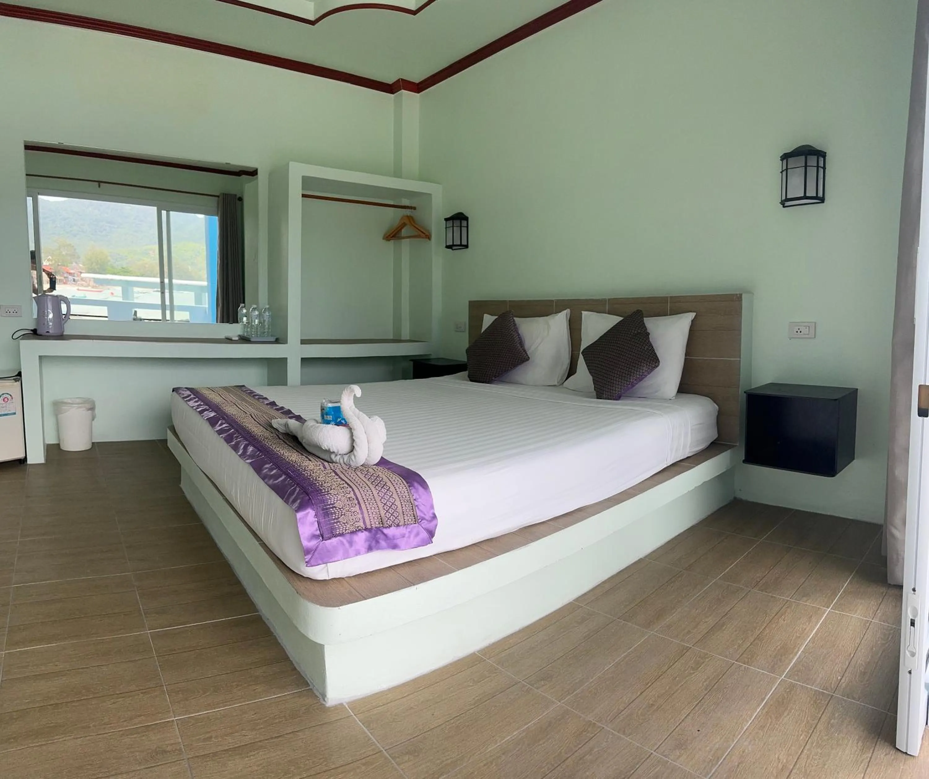 Bed in Ocean View Resort