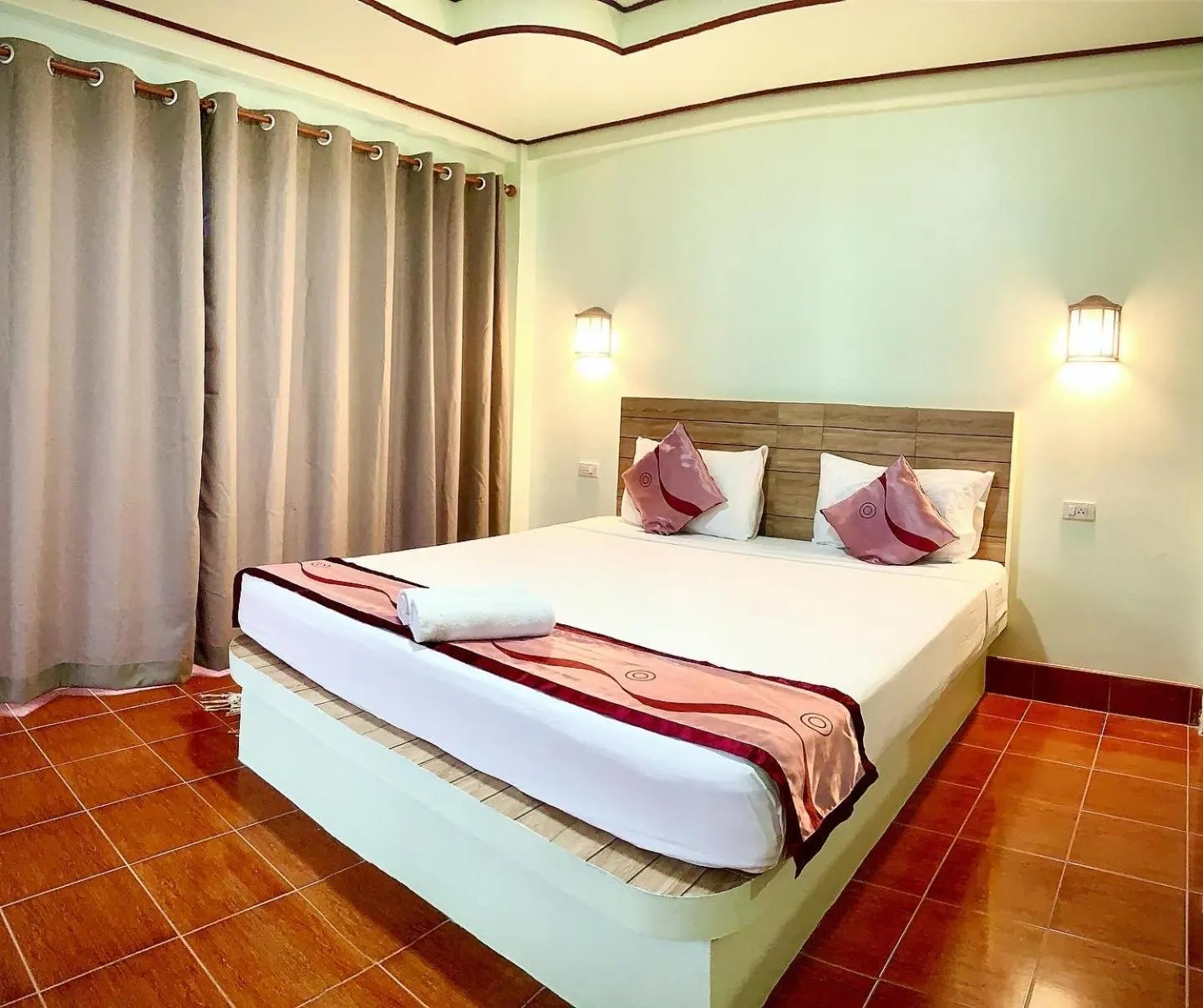 Bed in Ocean View Resort