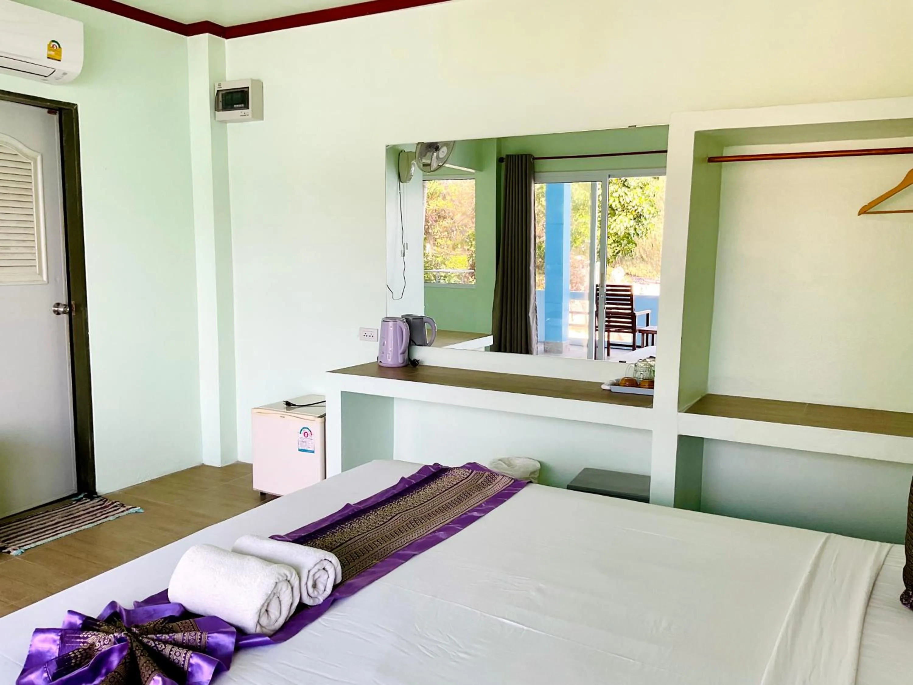 Bed in Ocean View Resort