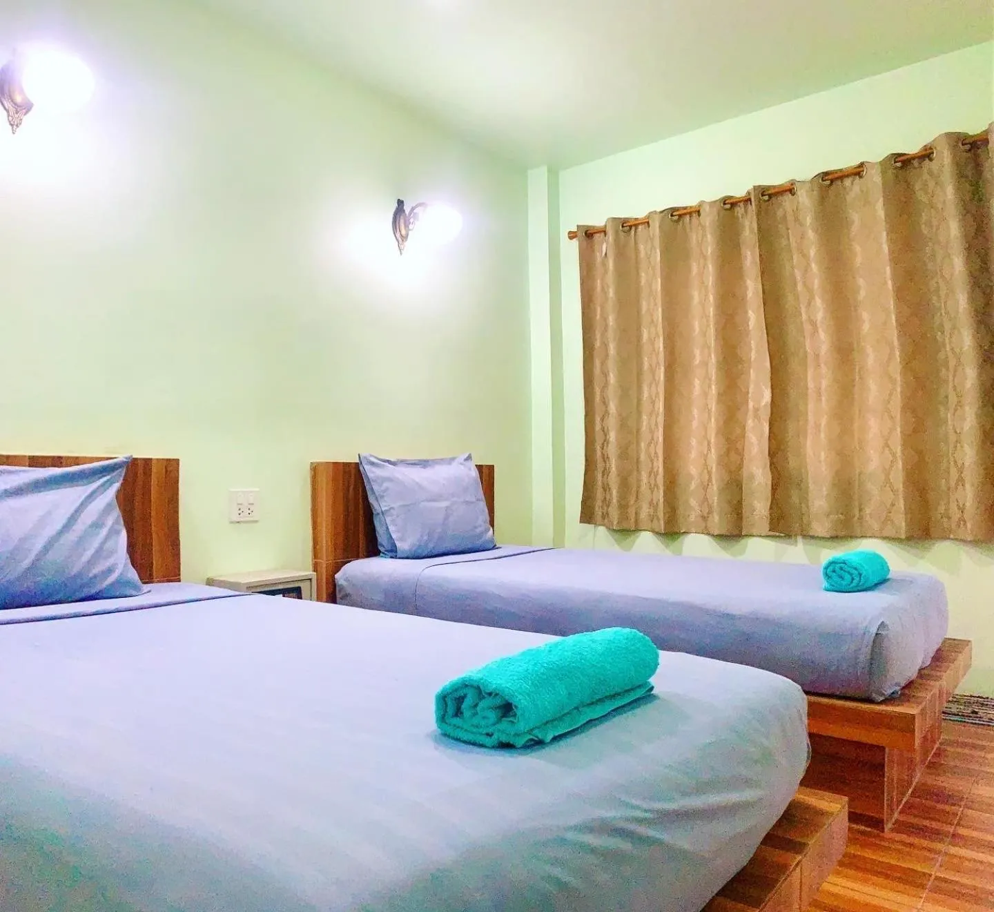 Bed in Ocean View Resort