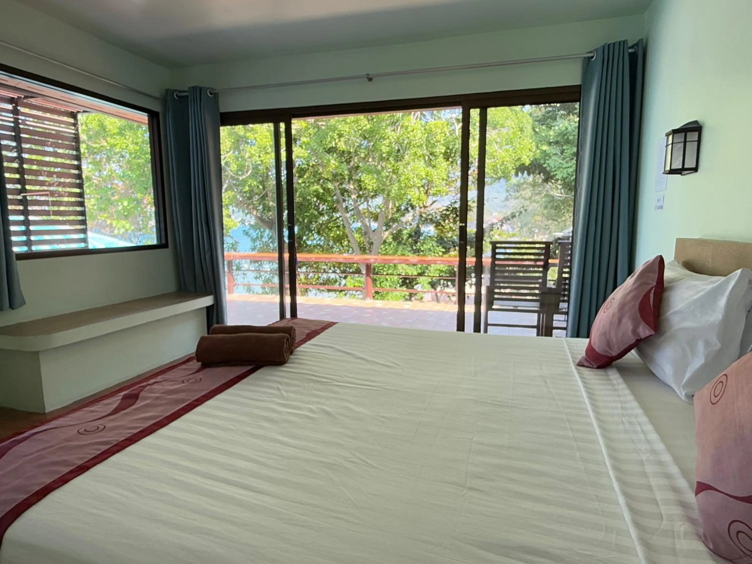 Bed in Ocean View Resort
