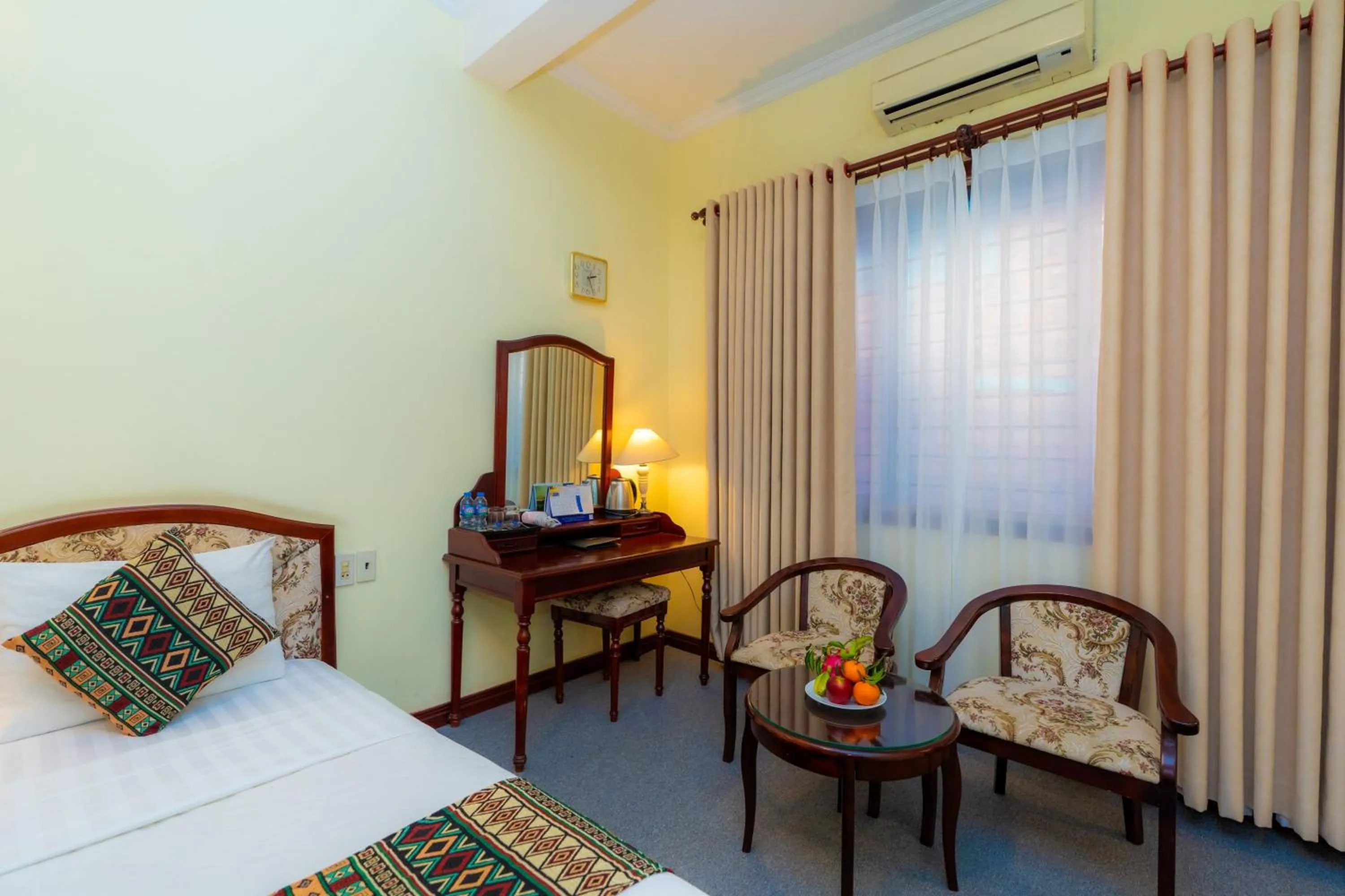 Bed in Hoang Ha Boutique Hotel