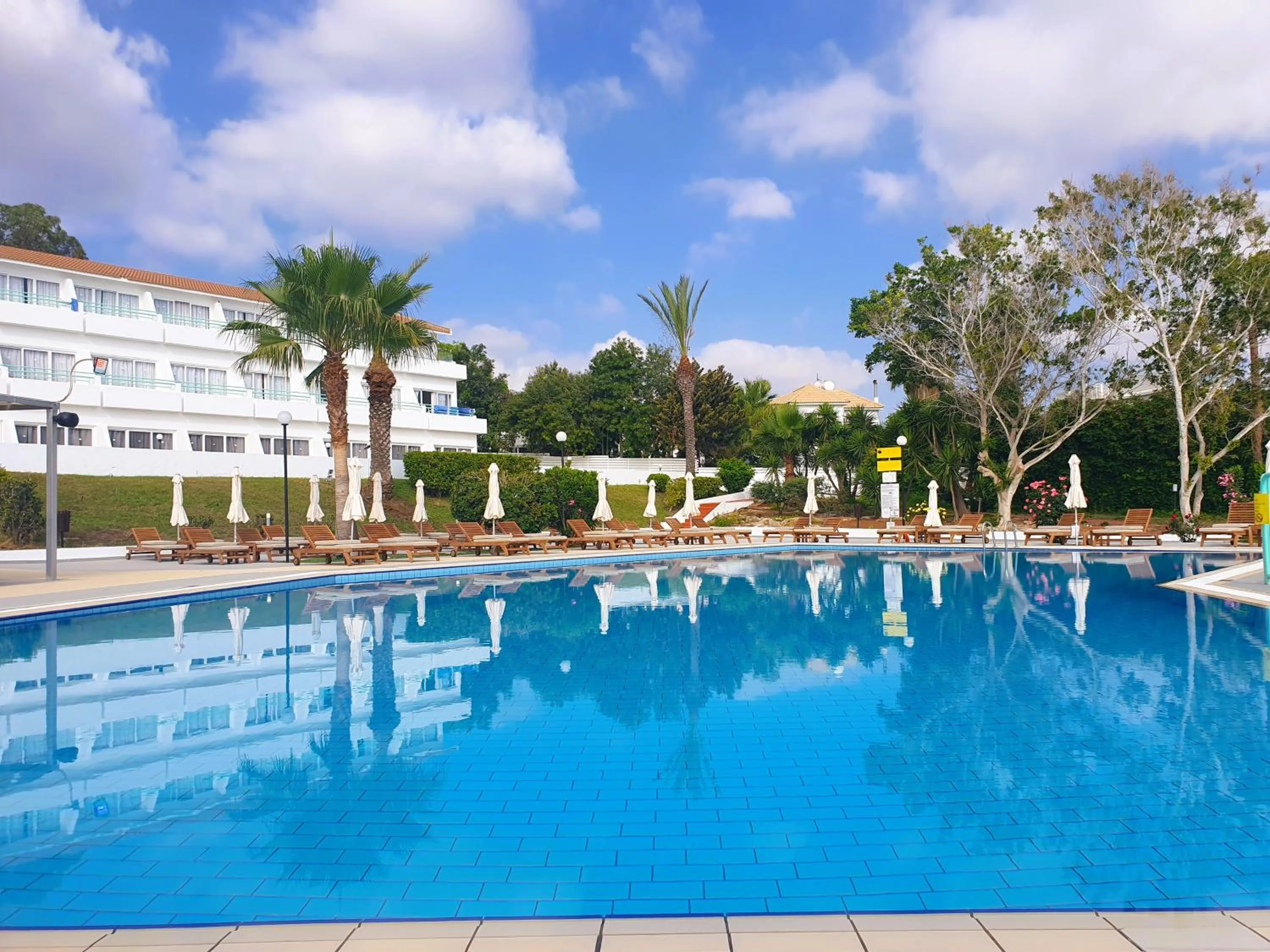 Pool view in Adelais Bay Hotel