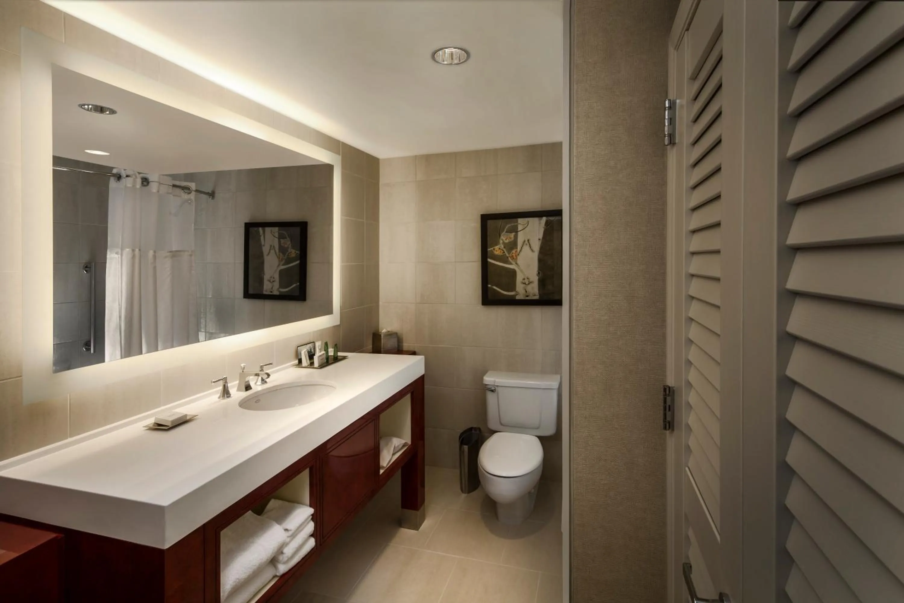 Bathroom in Hilton Anatole