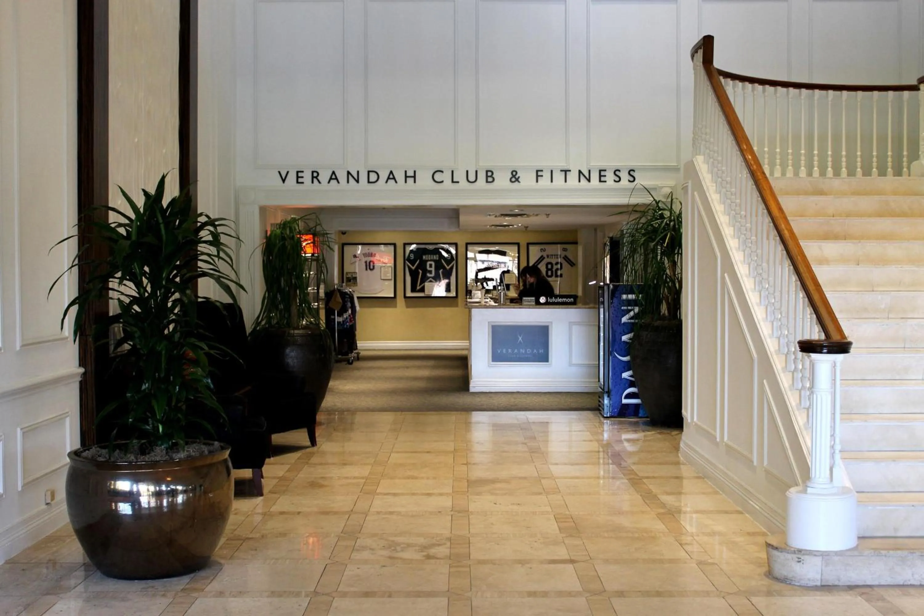 Fitness centre/facilities in Hilton Anatole