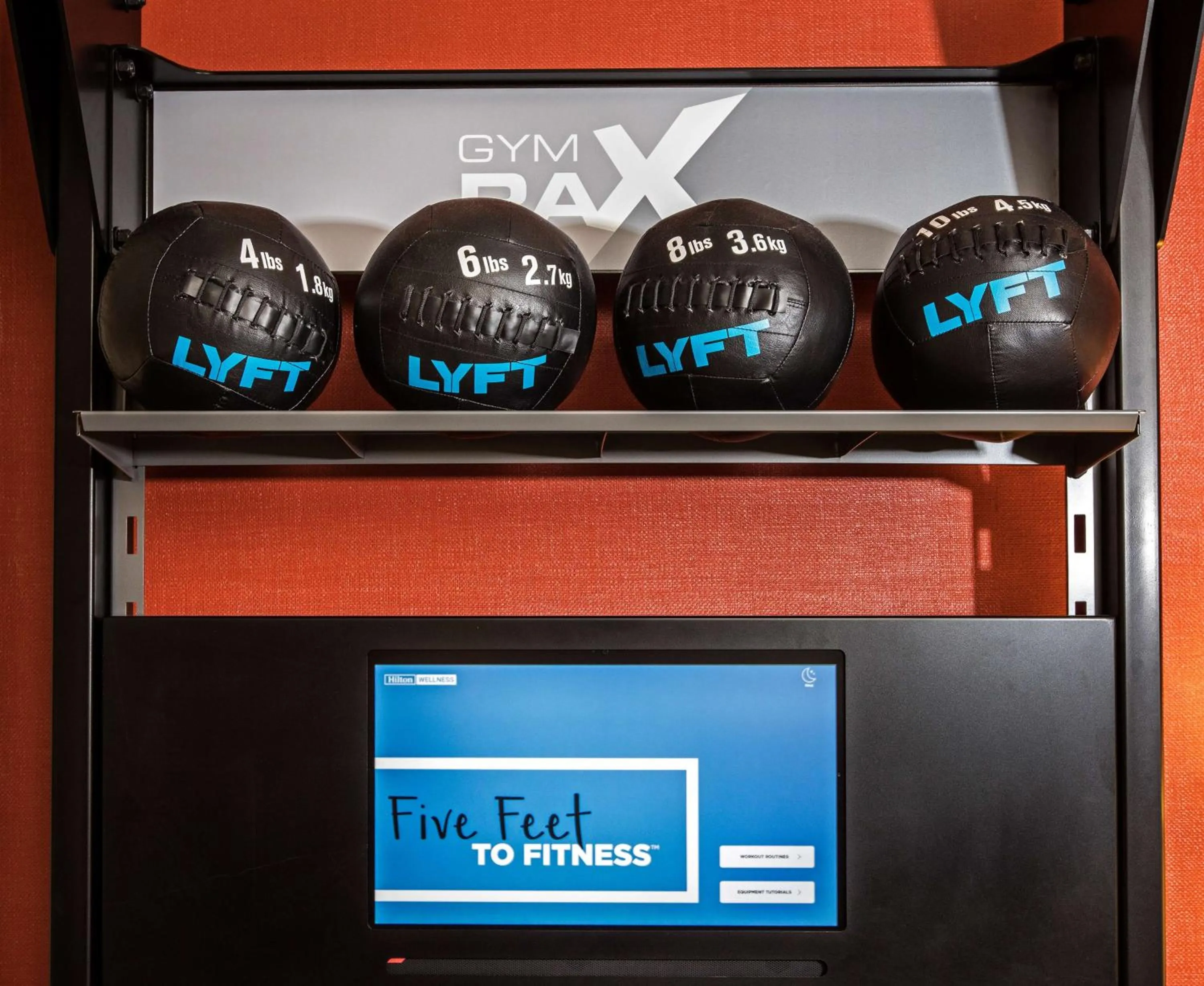 Fitness centre/facilities in Hilton Anatole