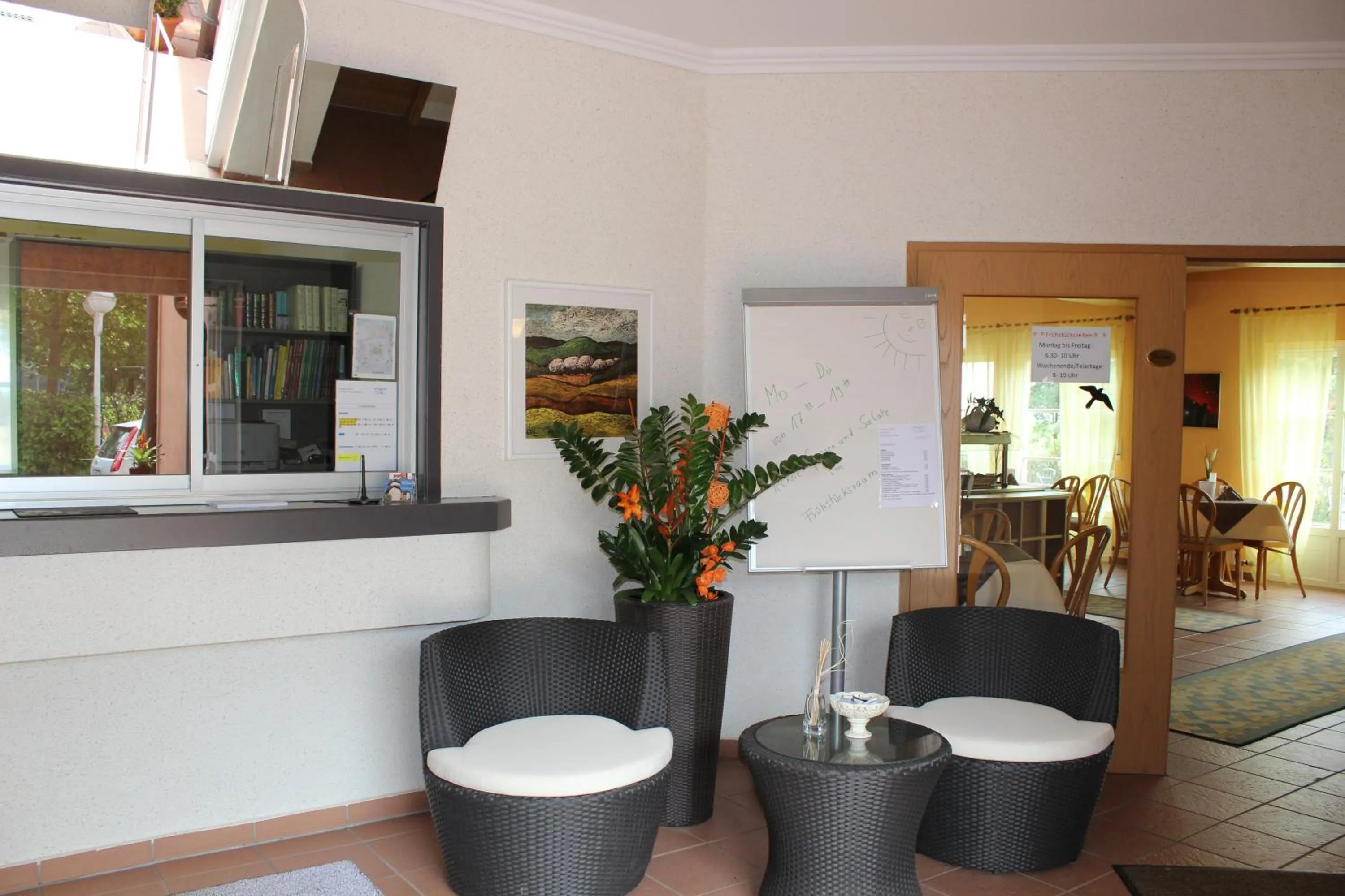 Lobby or reception in Landhaus Hotel Müller