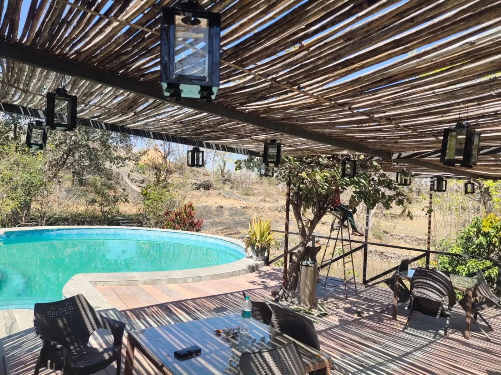 Pool view in Bella Basera