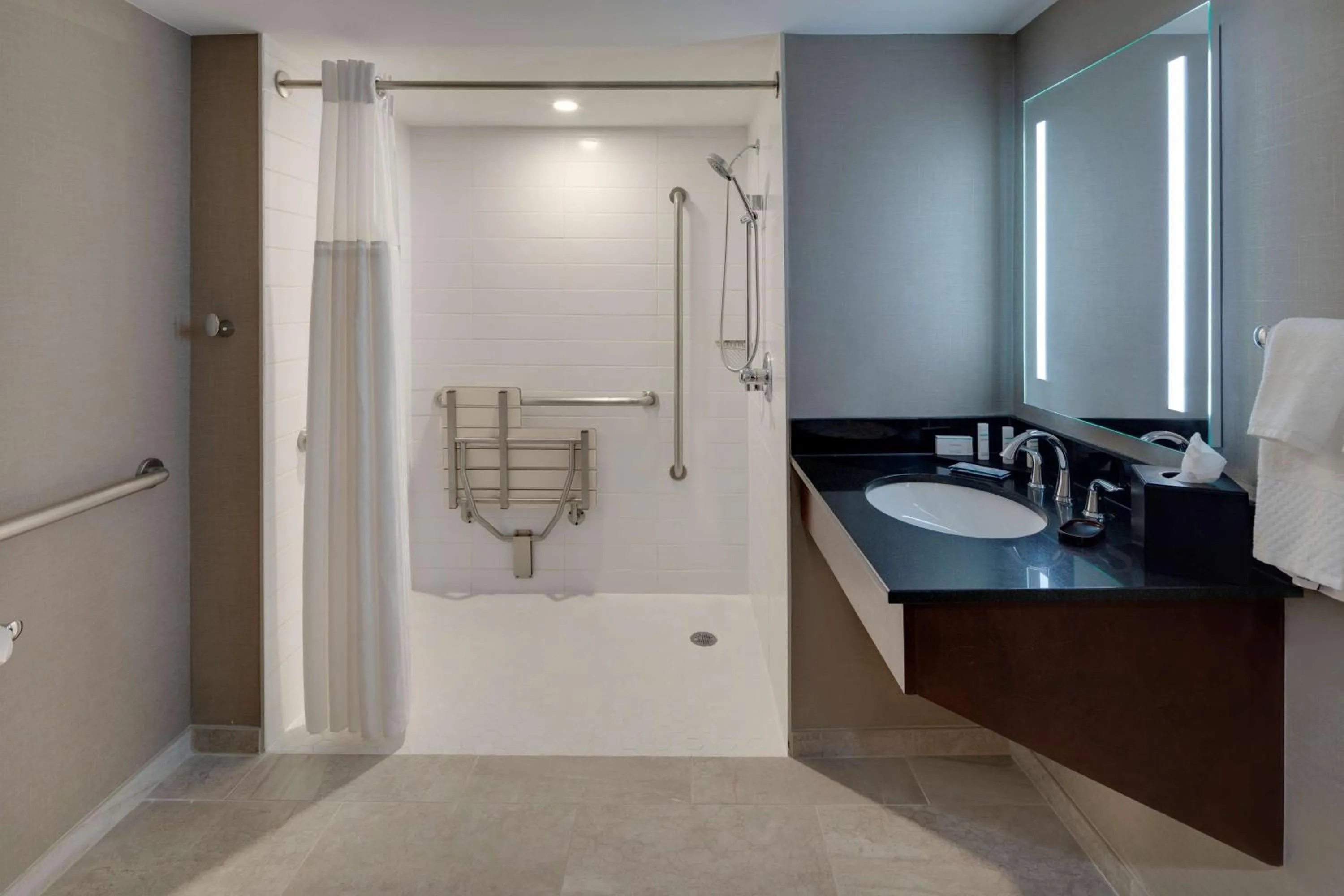 Bathroom in Embassy Suites by Hilton Detroit Troy Auburn Hills