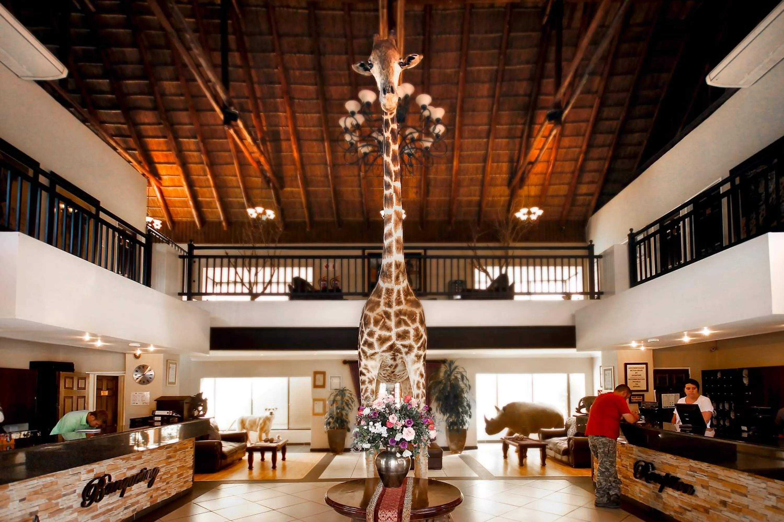 Lobby or reception in Bains Lodge - Sustainable Electricity