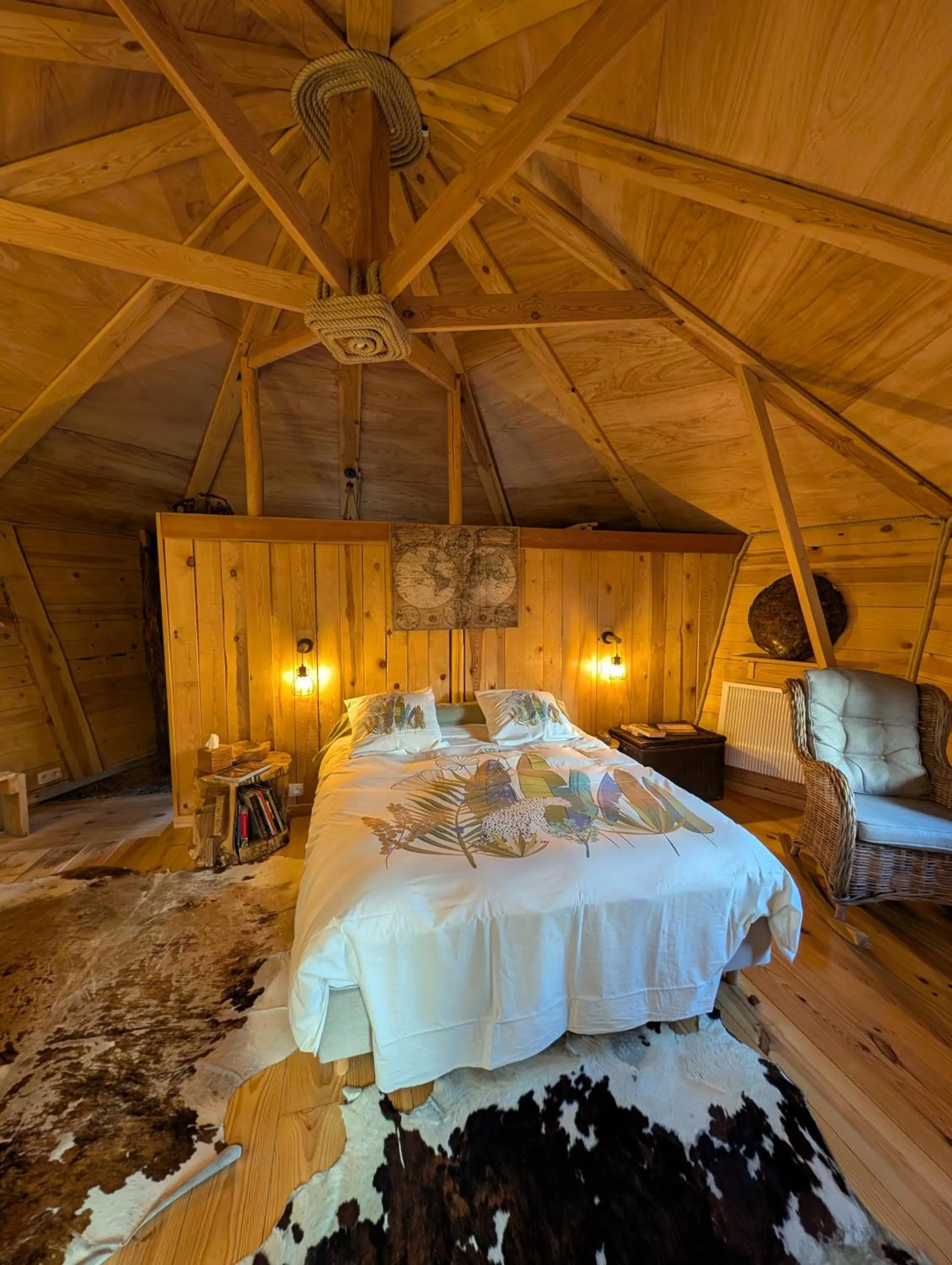 Bed in B&B La Cabane du Bois Dormant