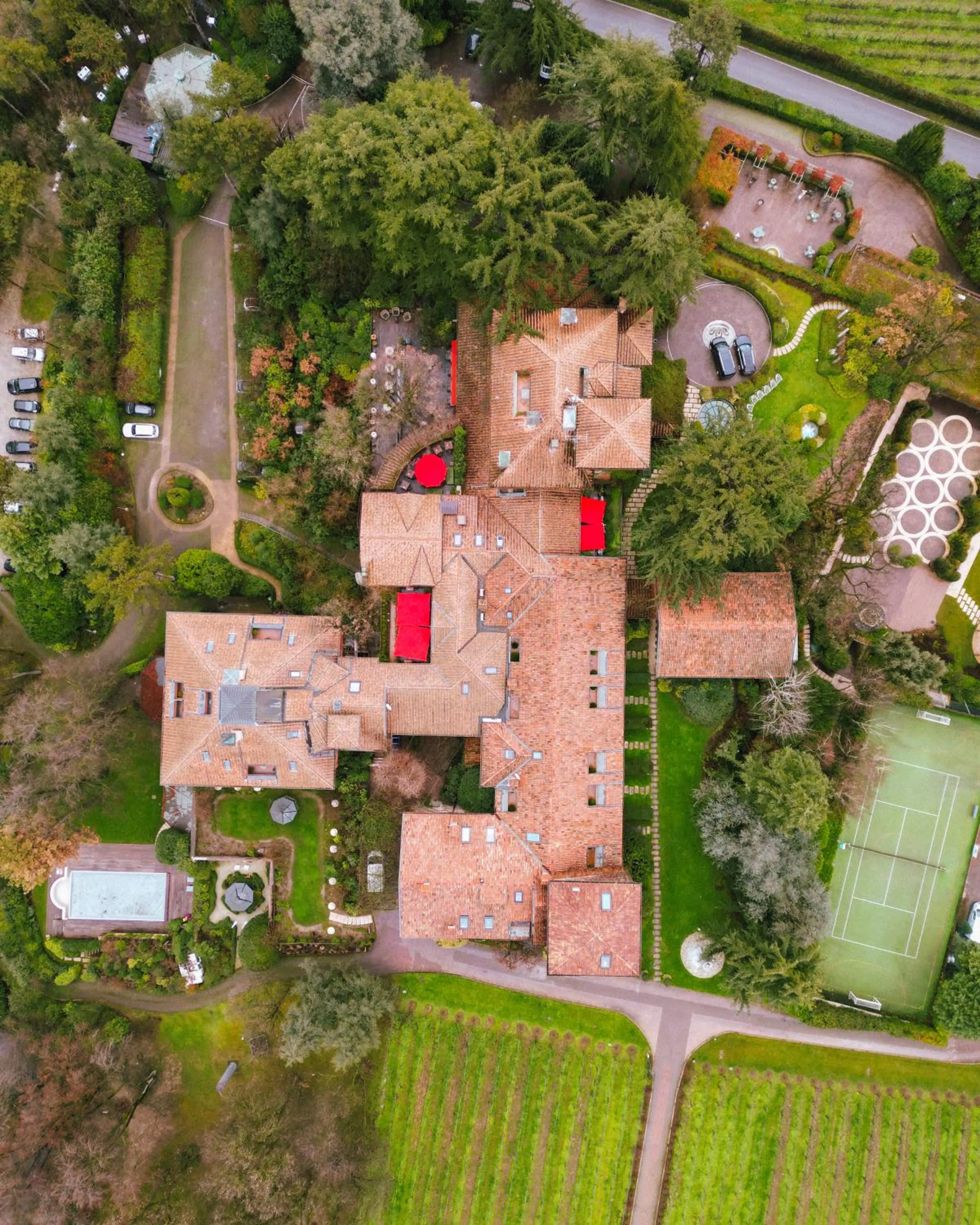 Bird's eye view in L'Albereta Relais & Chateaux