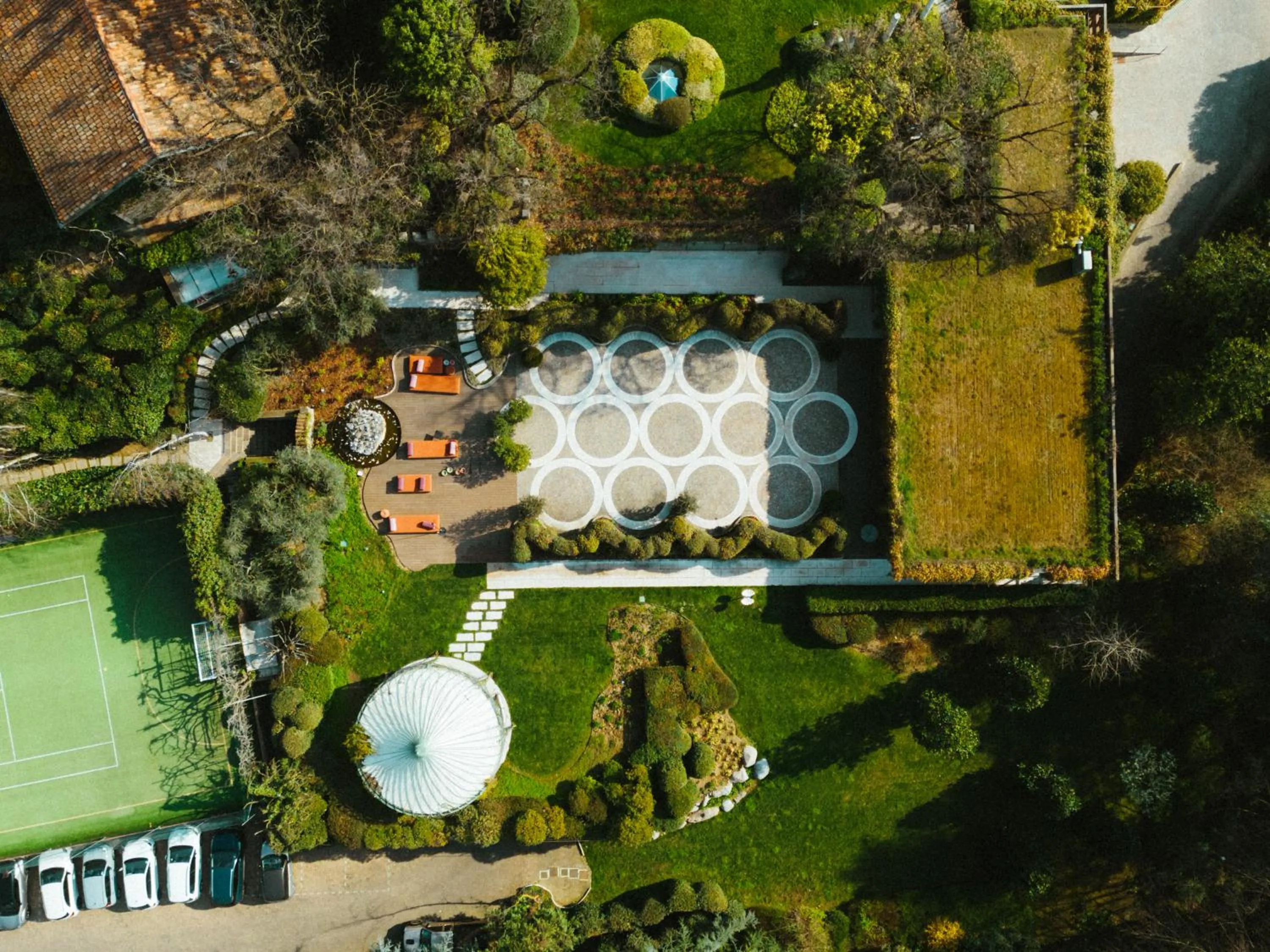 Bird's eye view in L'Albereta Relais & Chateaux