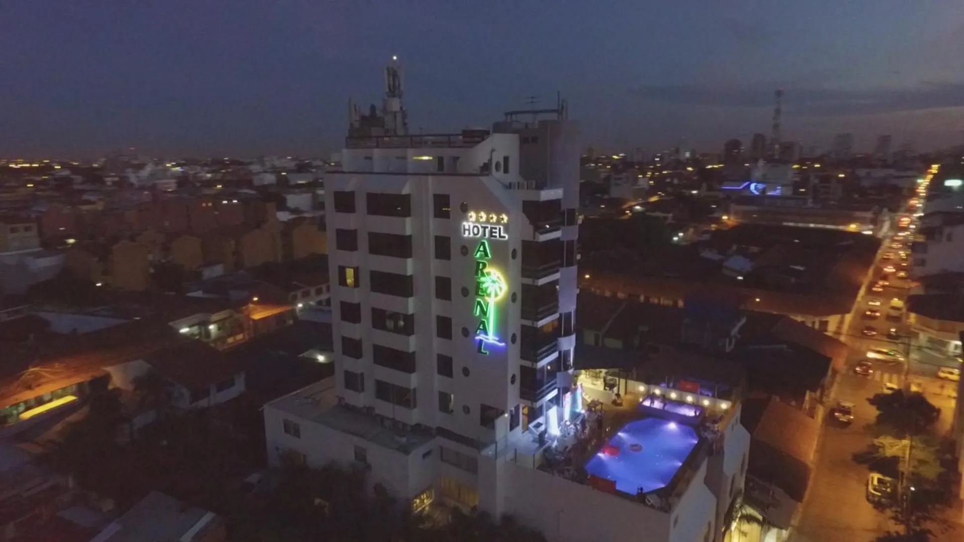 Bird's eye view in Hotel Arenal