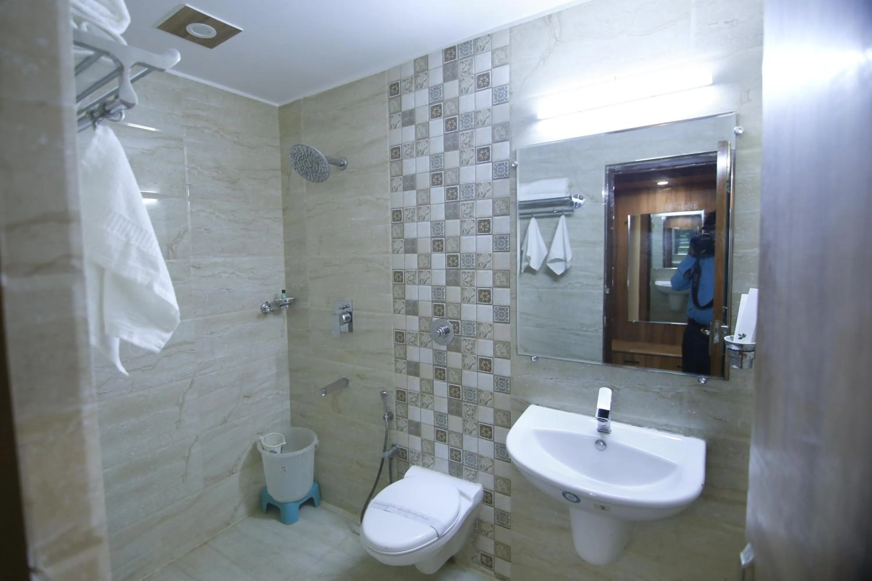 Bathroom in Hotel Sheetal Regency,Near Janambhumi