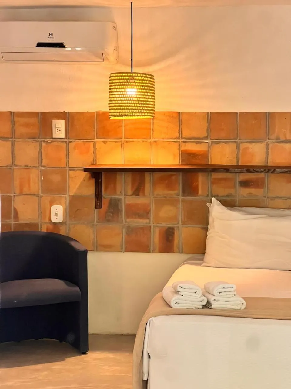 Bed in Pousada Raízes do Brasil