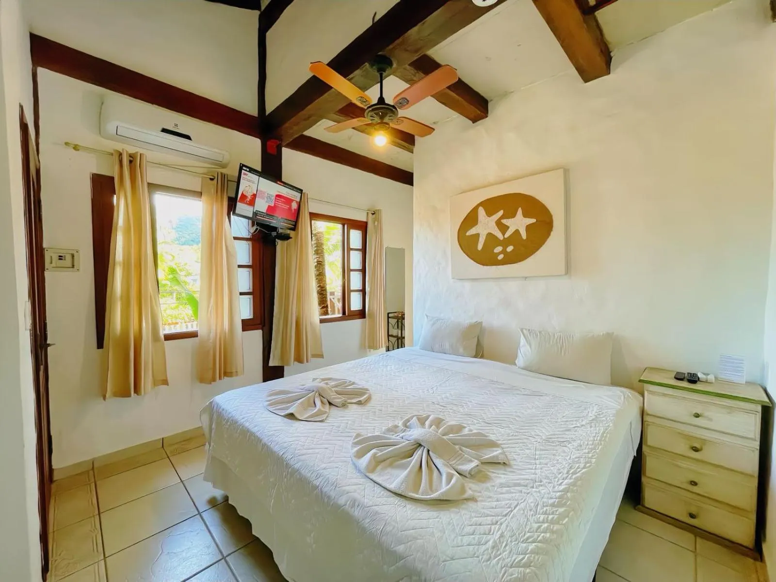 Bed in Pousada Vila do Sol Juquehy