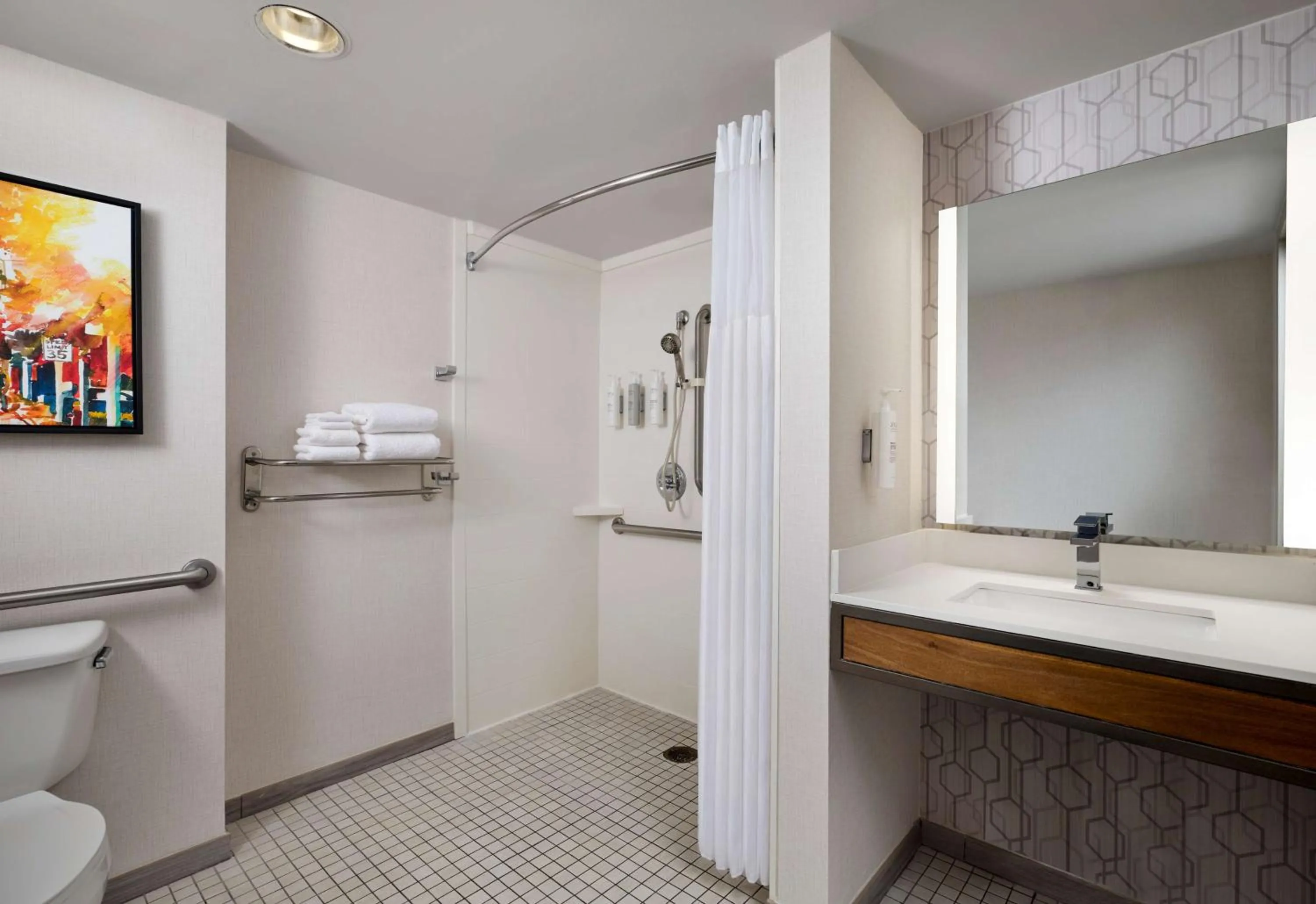 Bathroom in Hilton Garden Inn Detroit Downtown