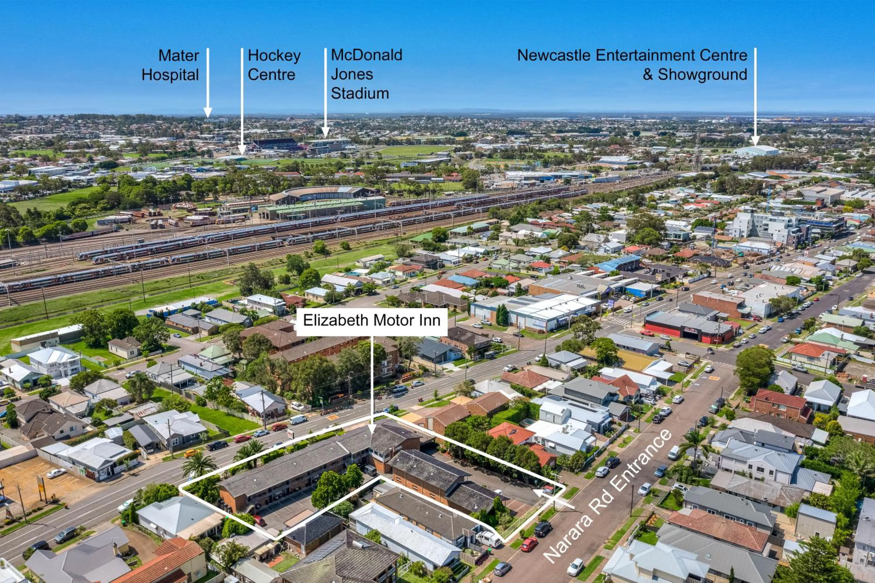 Neighbourhood in Cosmo Motel Adamstown