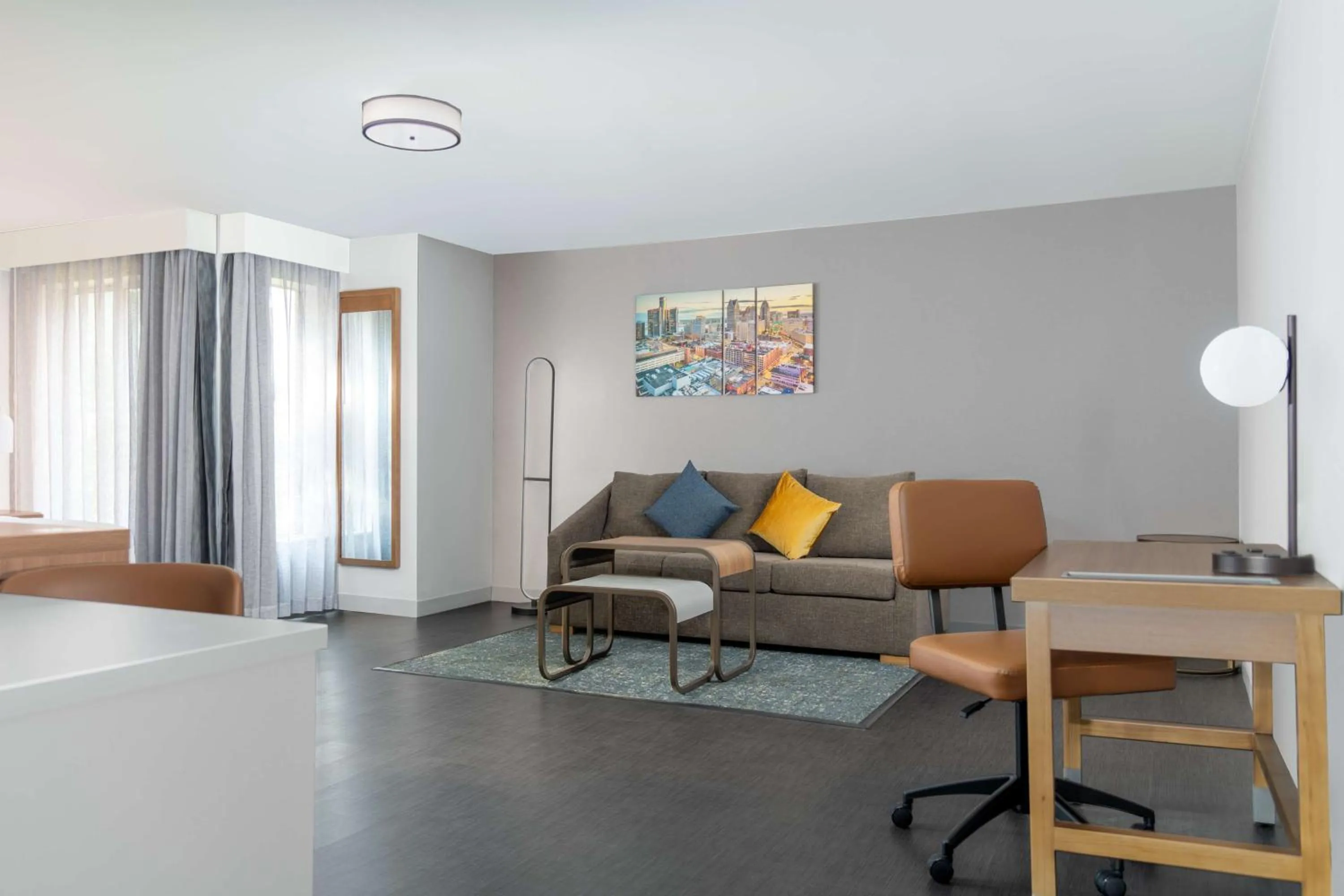 Bedroom in Homewood Suites by Hilton Detroit-Troy