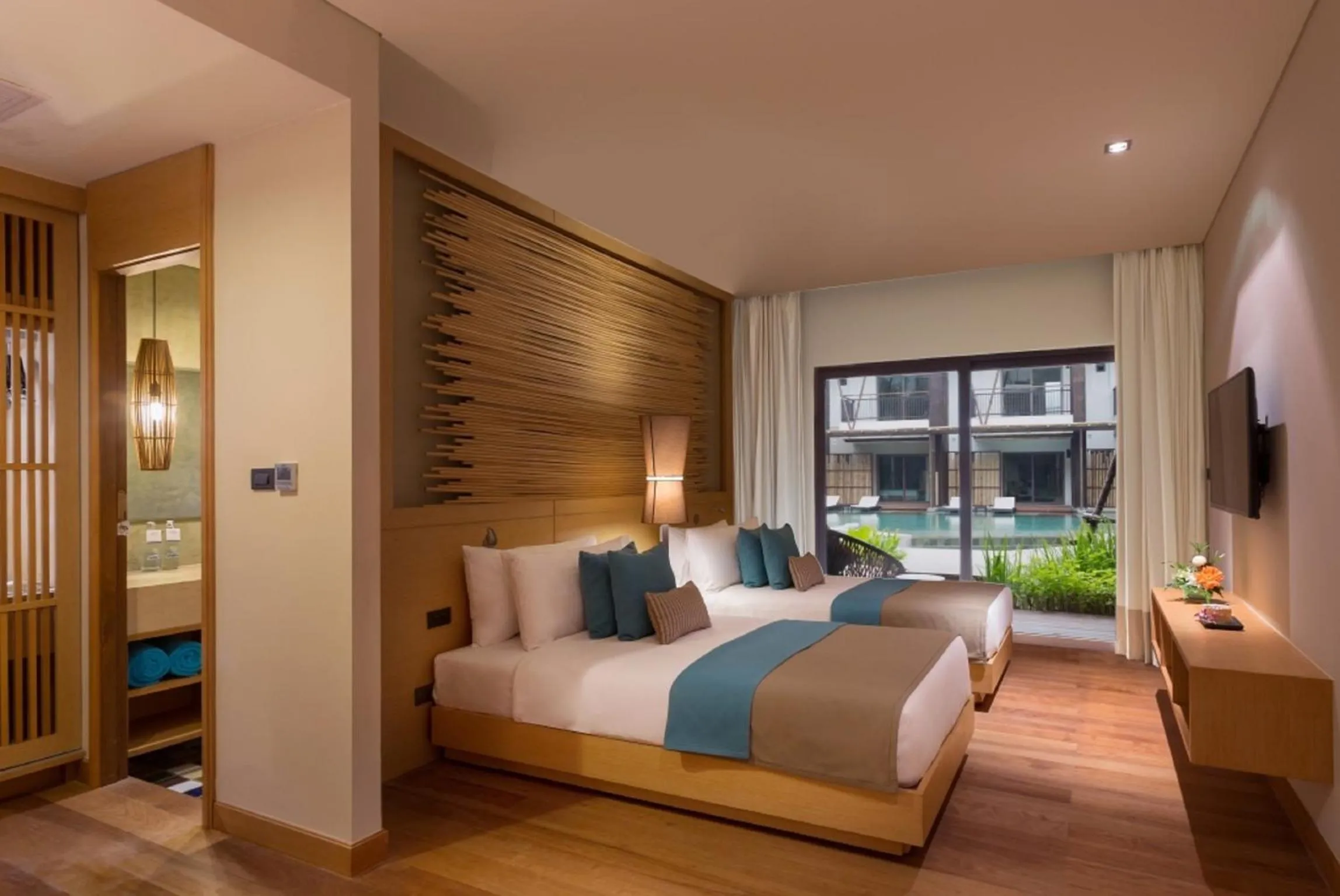 Bed in Prana Resort Nandana