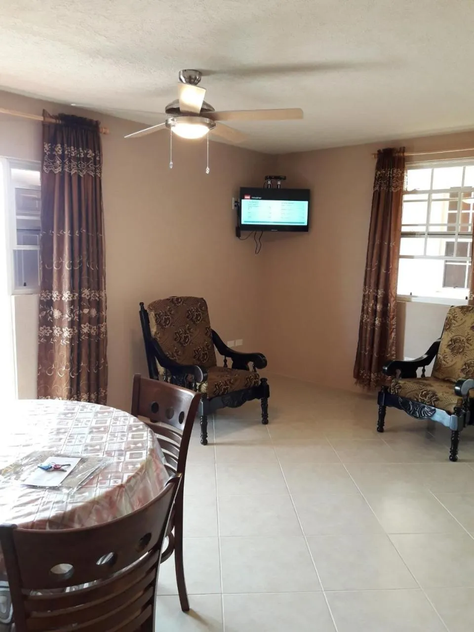 Living room in Manderley Villas