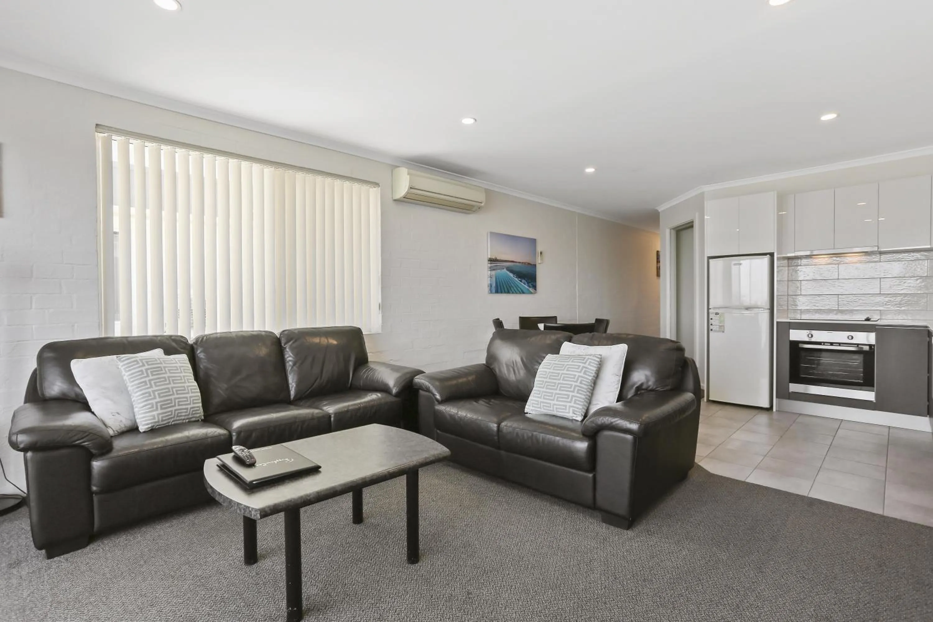 Living room in Crown Apartments