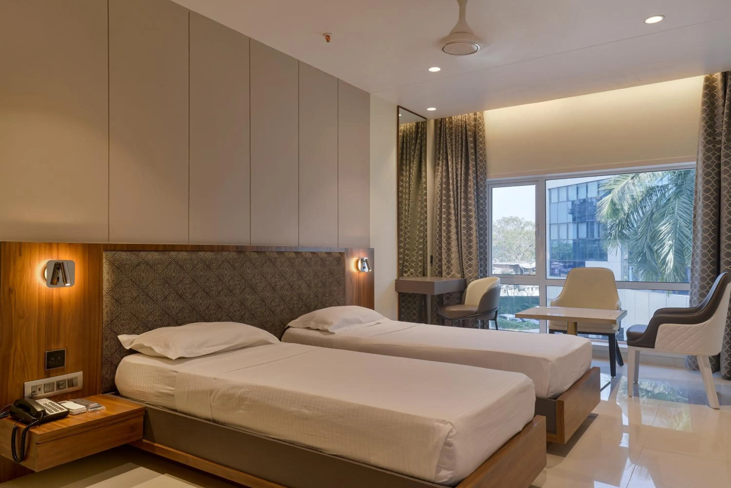 Bed in Hotel Airlink