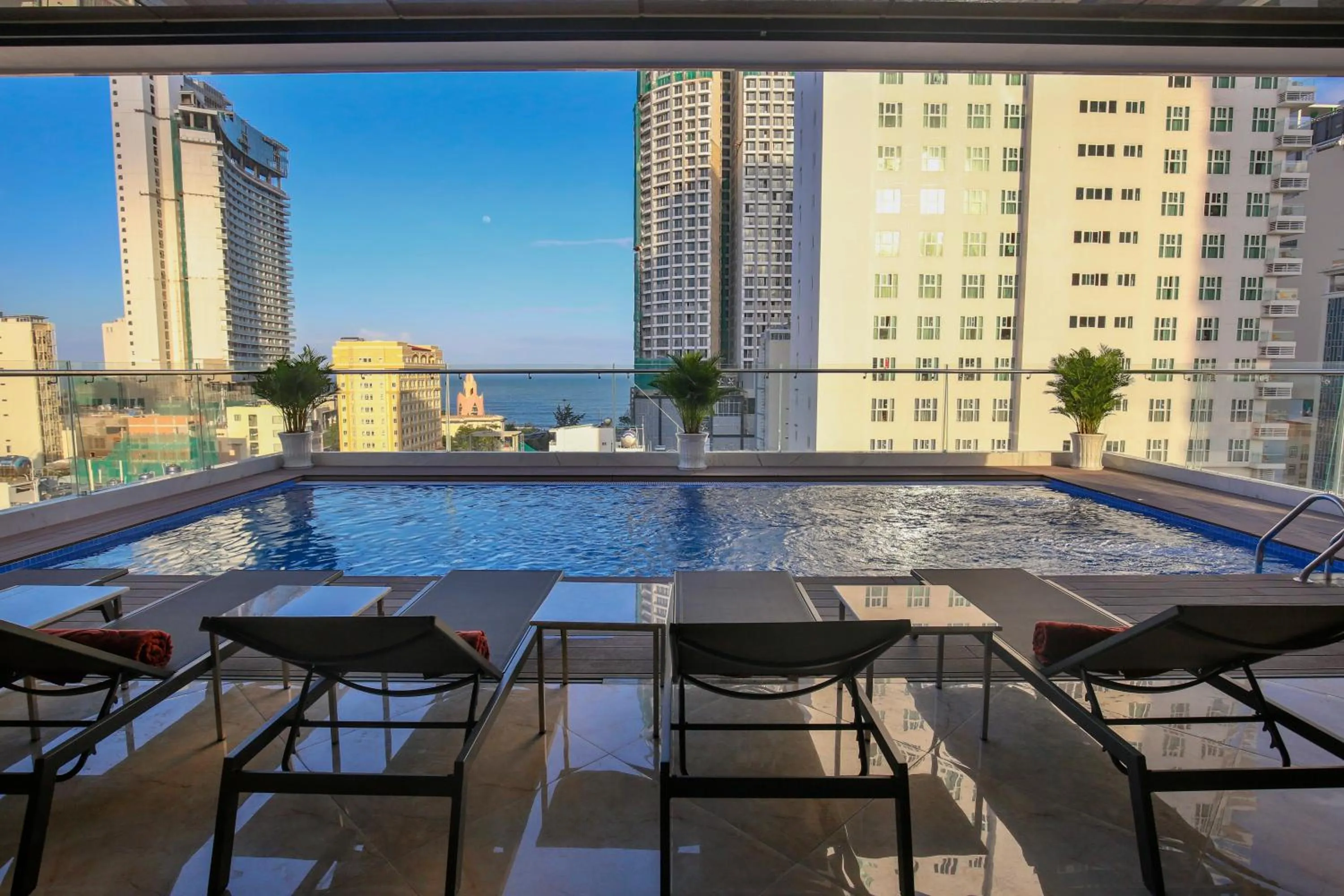 Swimming pool in Sata Hotel