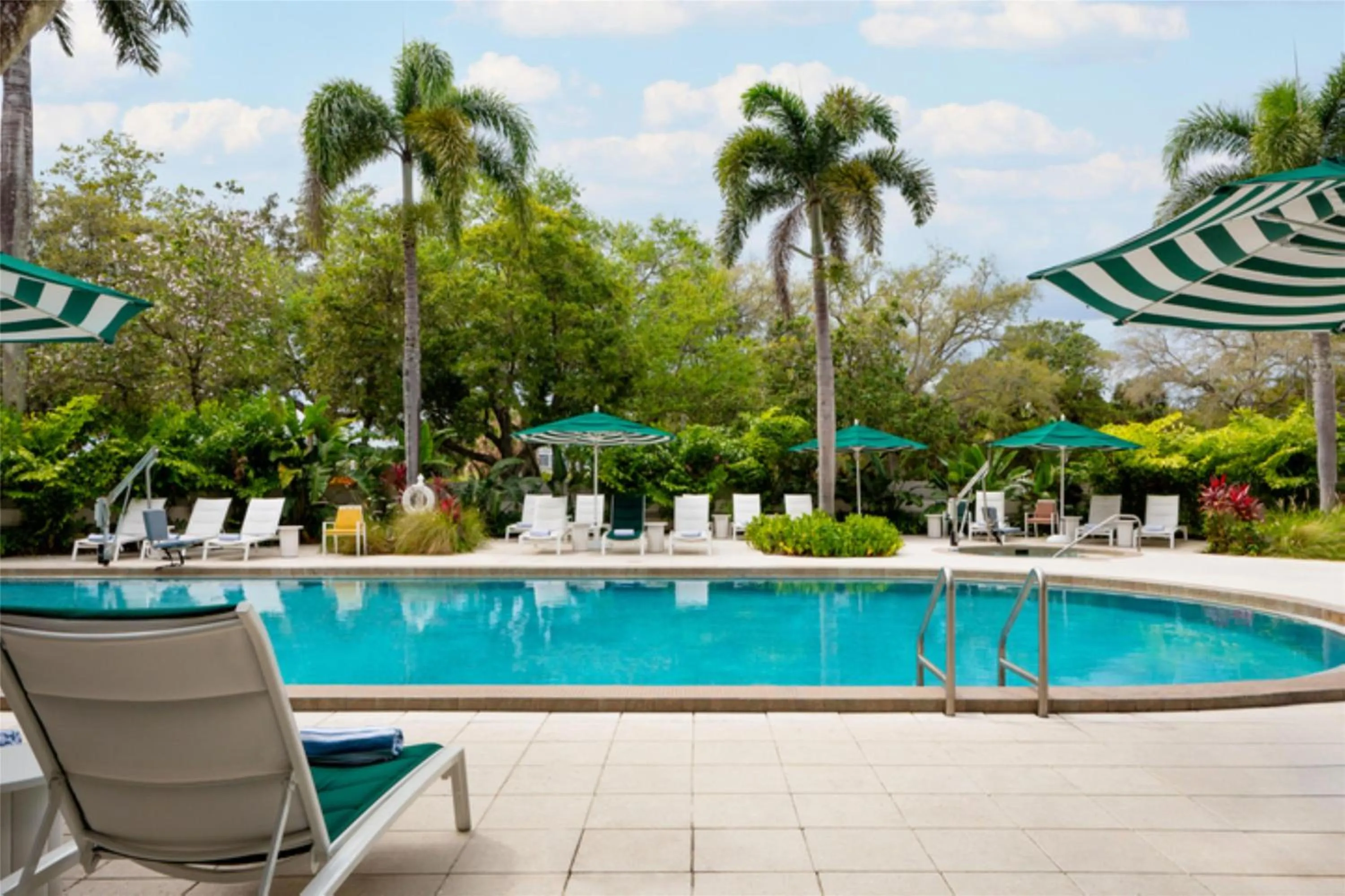 Pool view in DoubleTree by Hilton Hotel Deerfield Beach Boca Raton