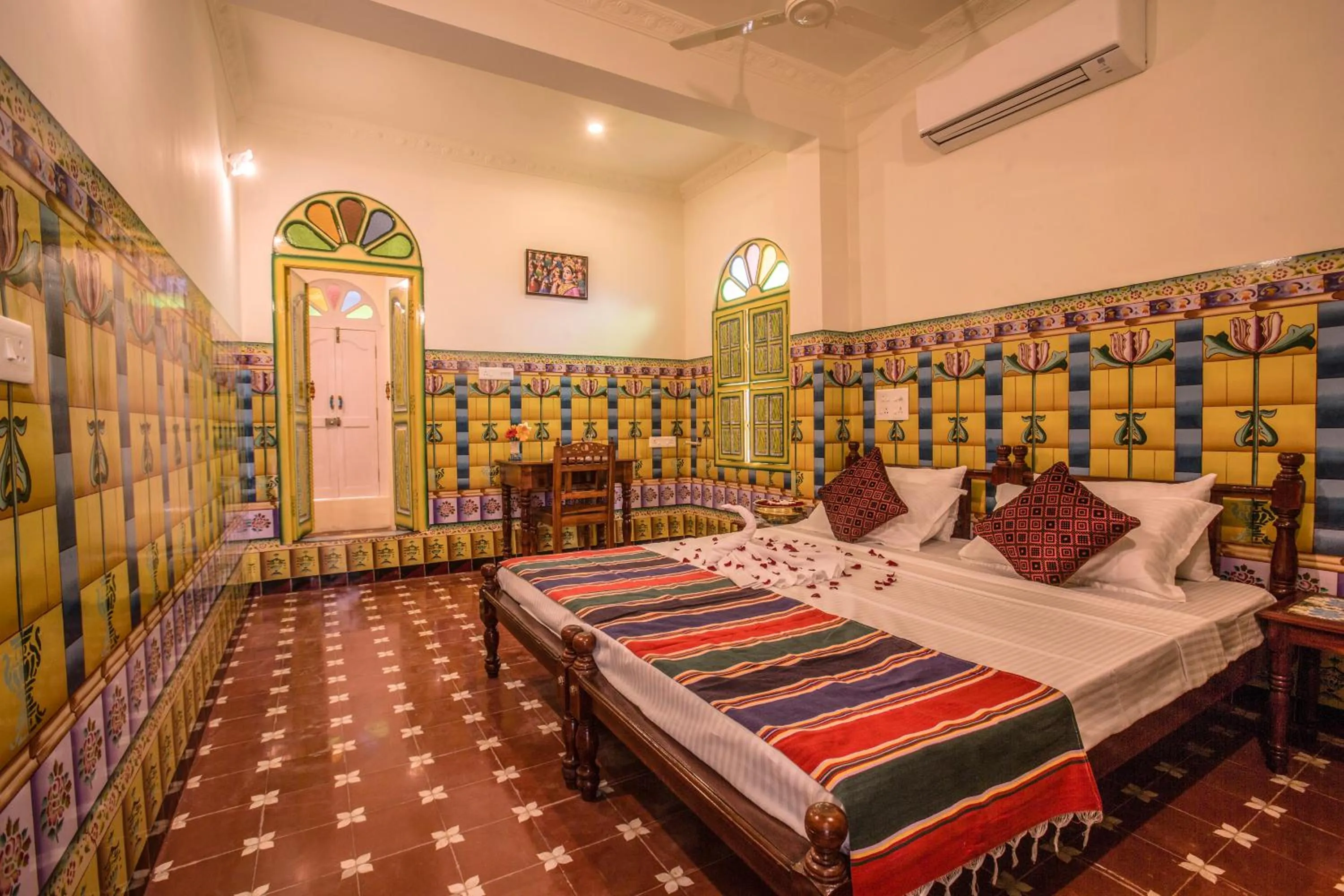 Bed in THE CHETTINAD HERITAGE