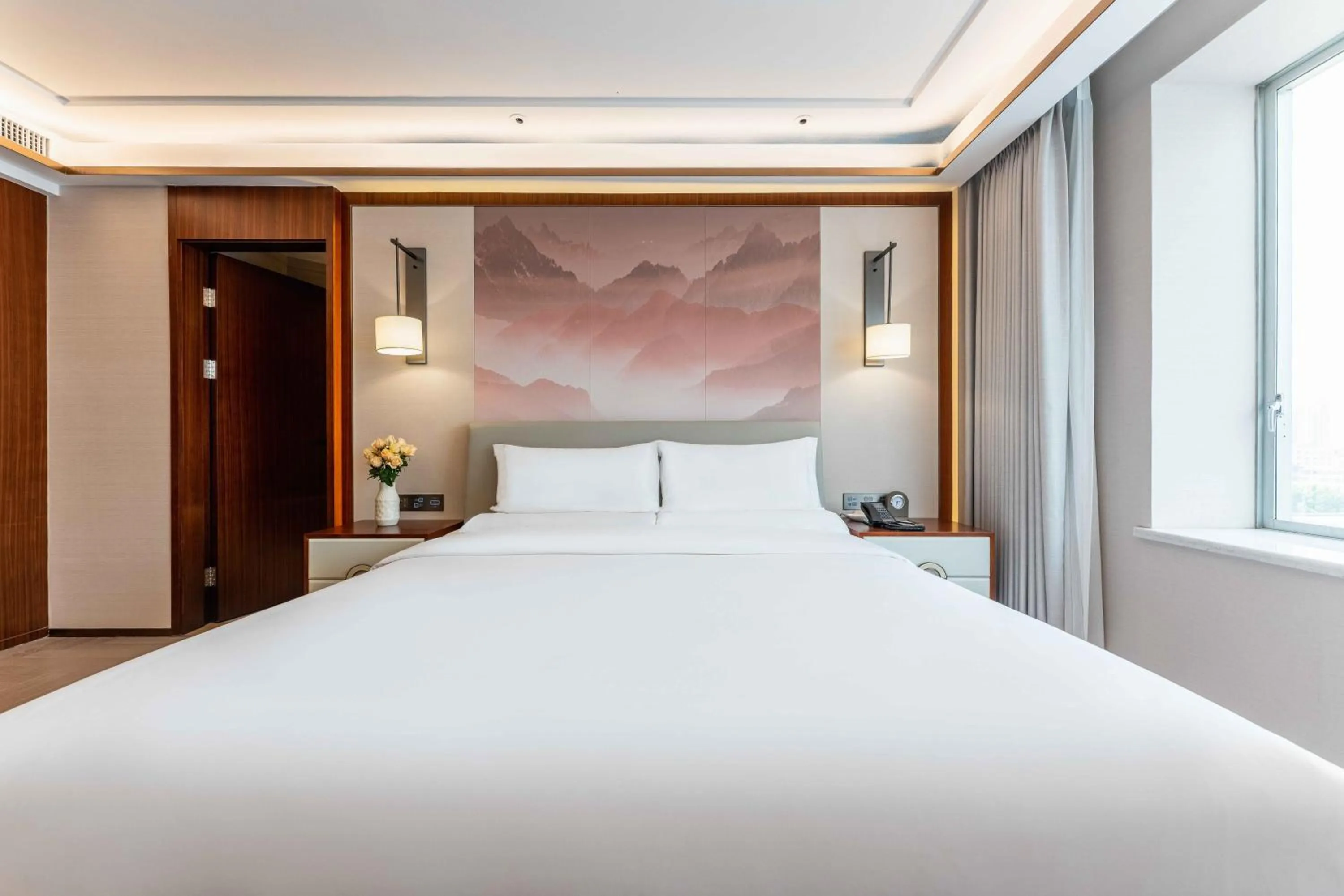 Bed in Yun-Zen Century Hotel