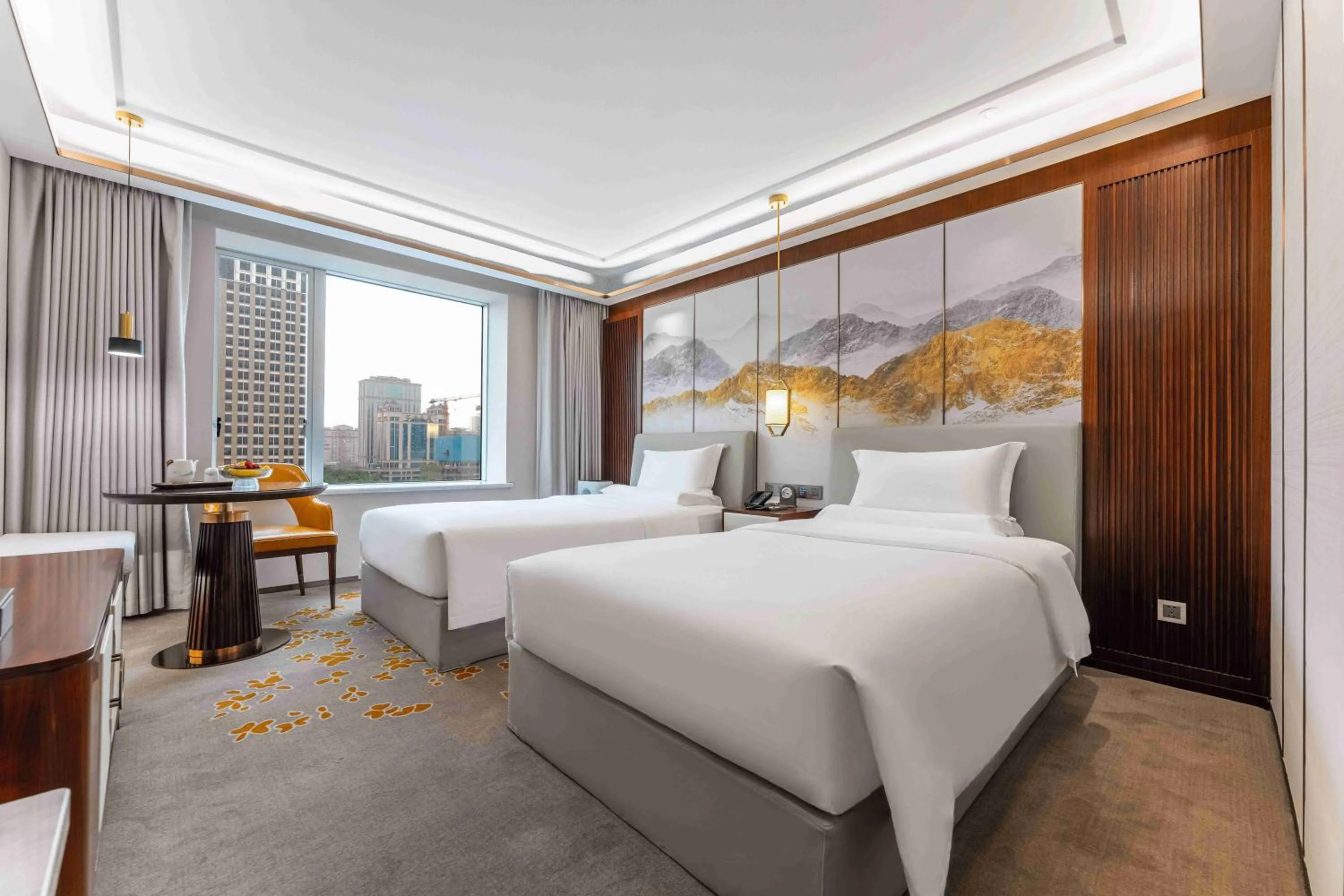 Living room, Bed in Yun-Zen Century Hotel