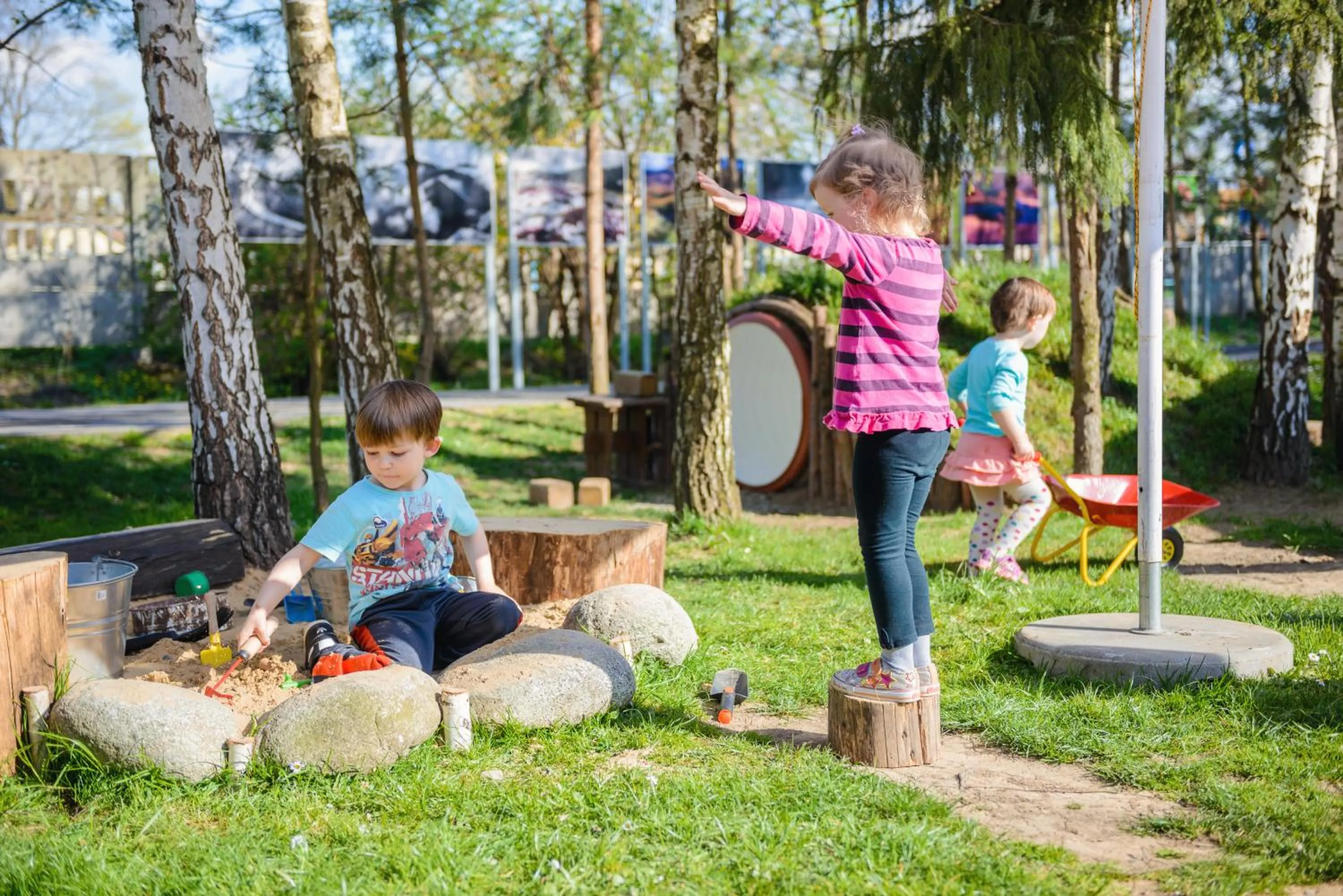 Children play ground in Jaś Wędrowniczek