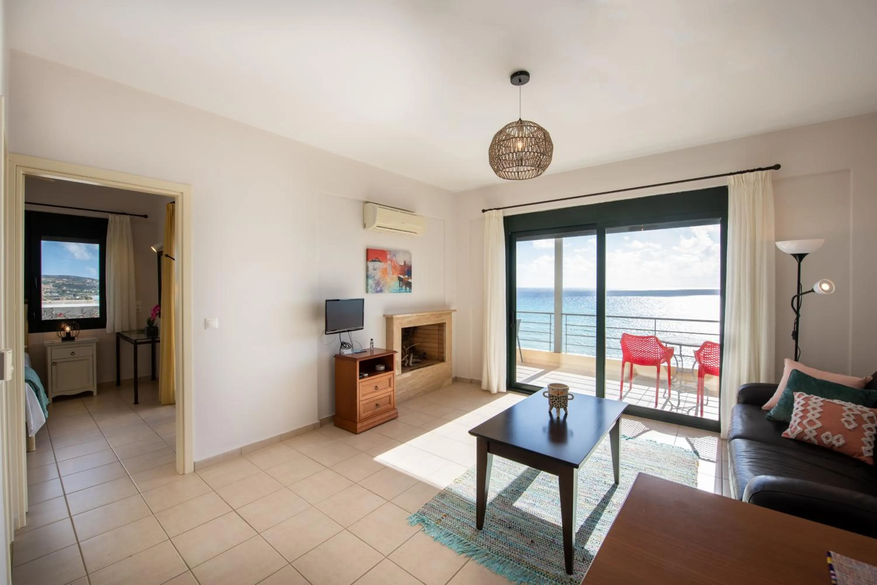 Living room in Portela Suites Kastri