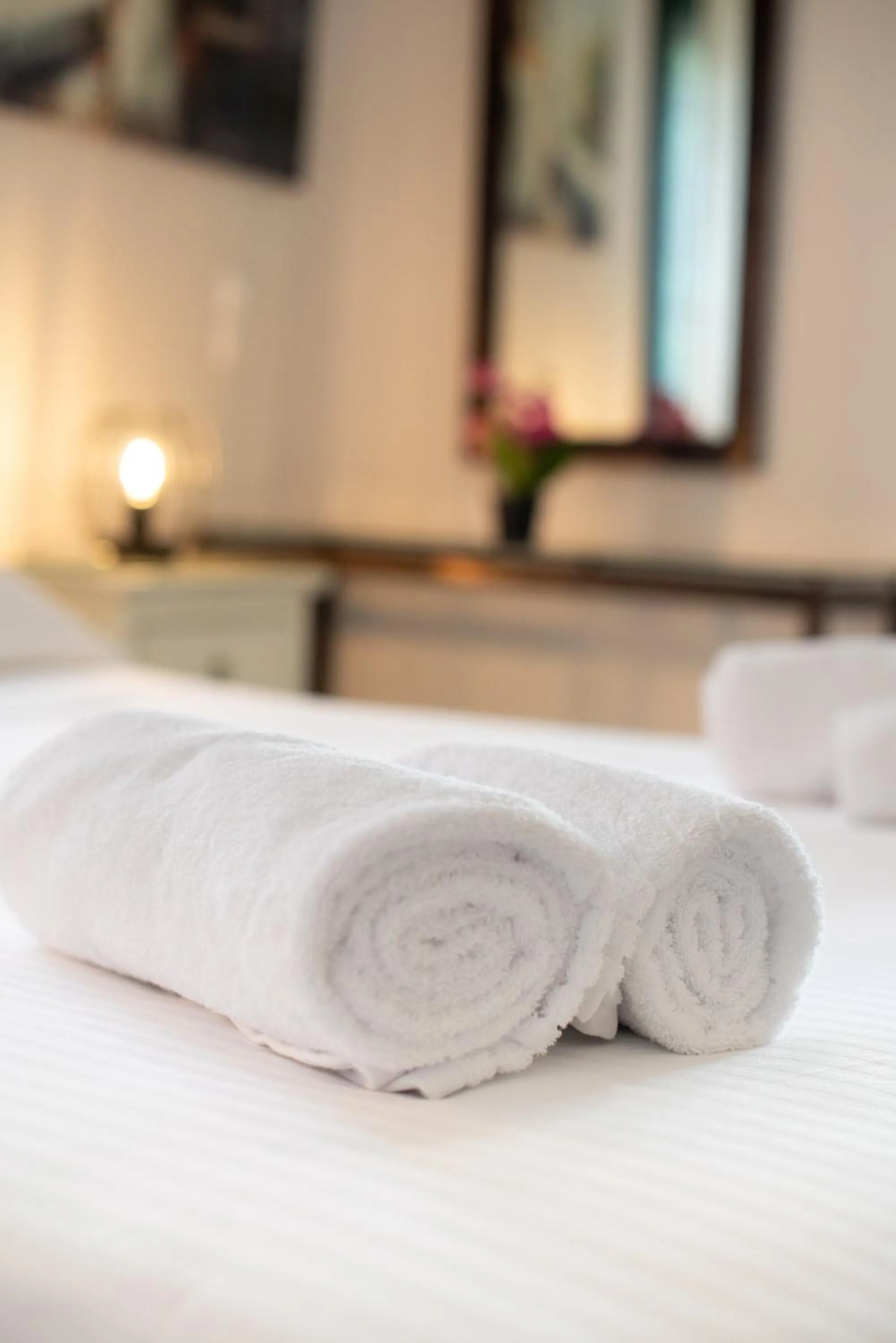 towels, Bed in Portela Suites Kastri