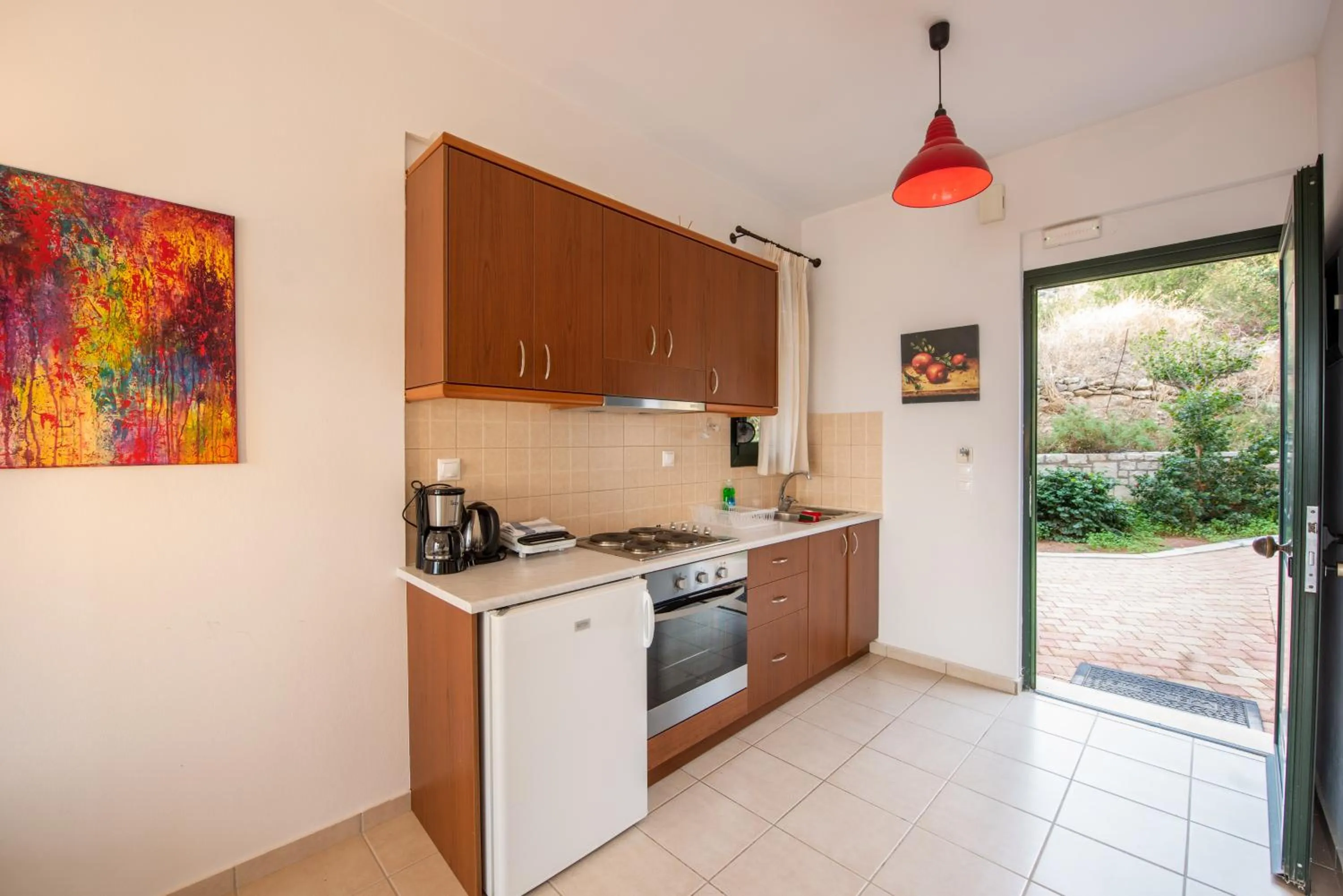 Kitchen or kitchenette in Portela Suites Kastri