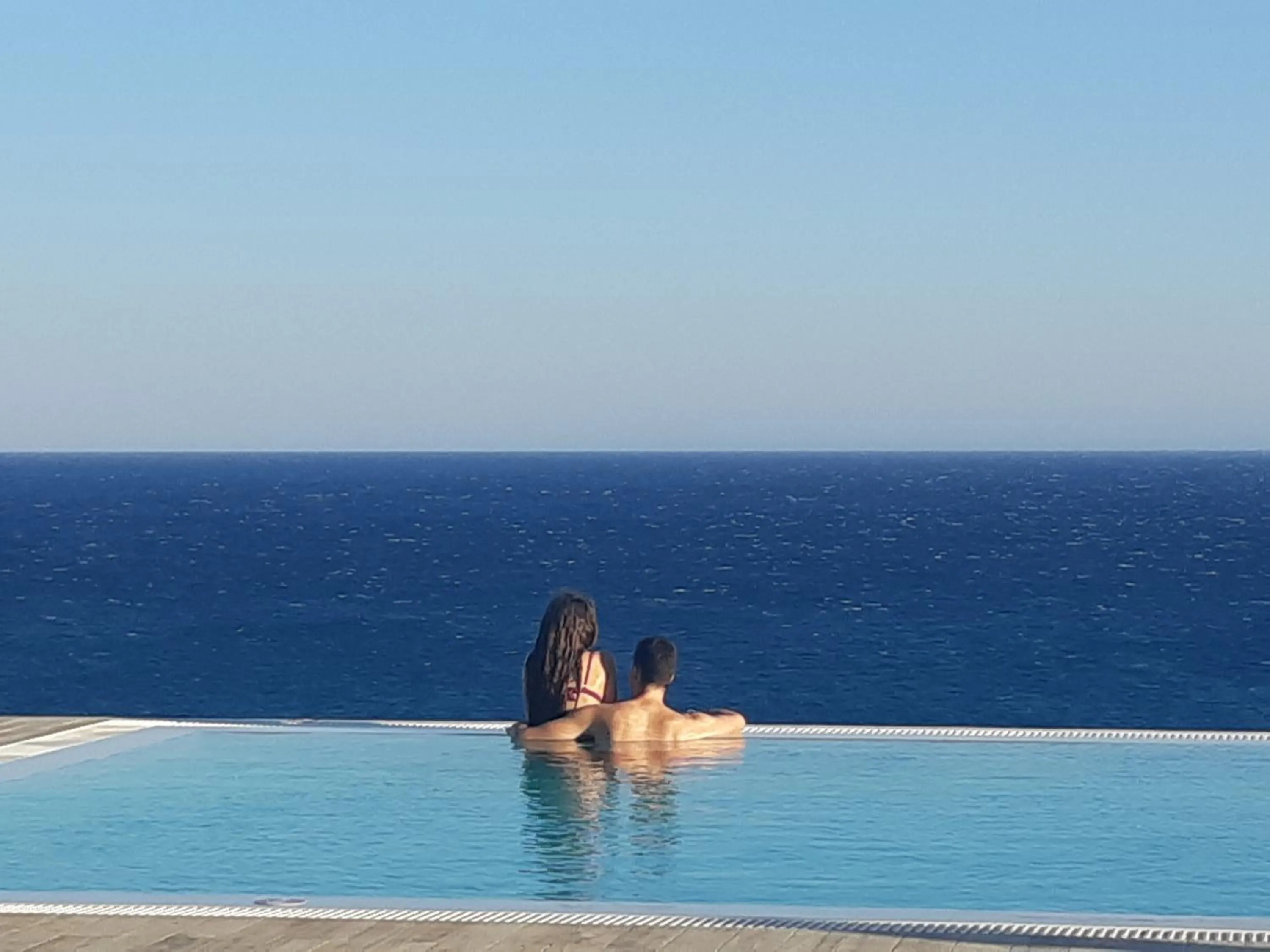 Pool view in Portela Suites Kastri